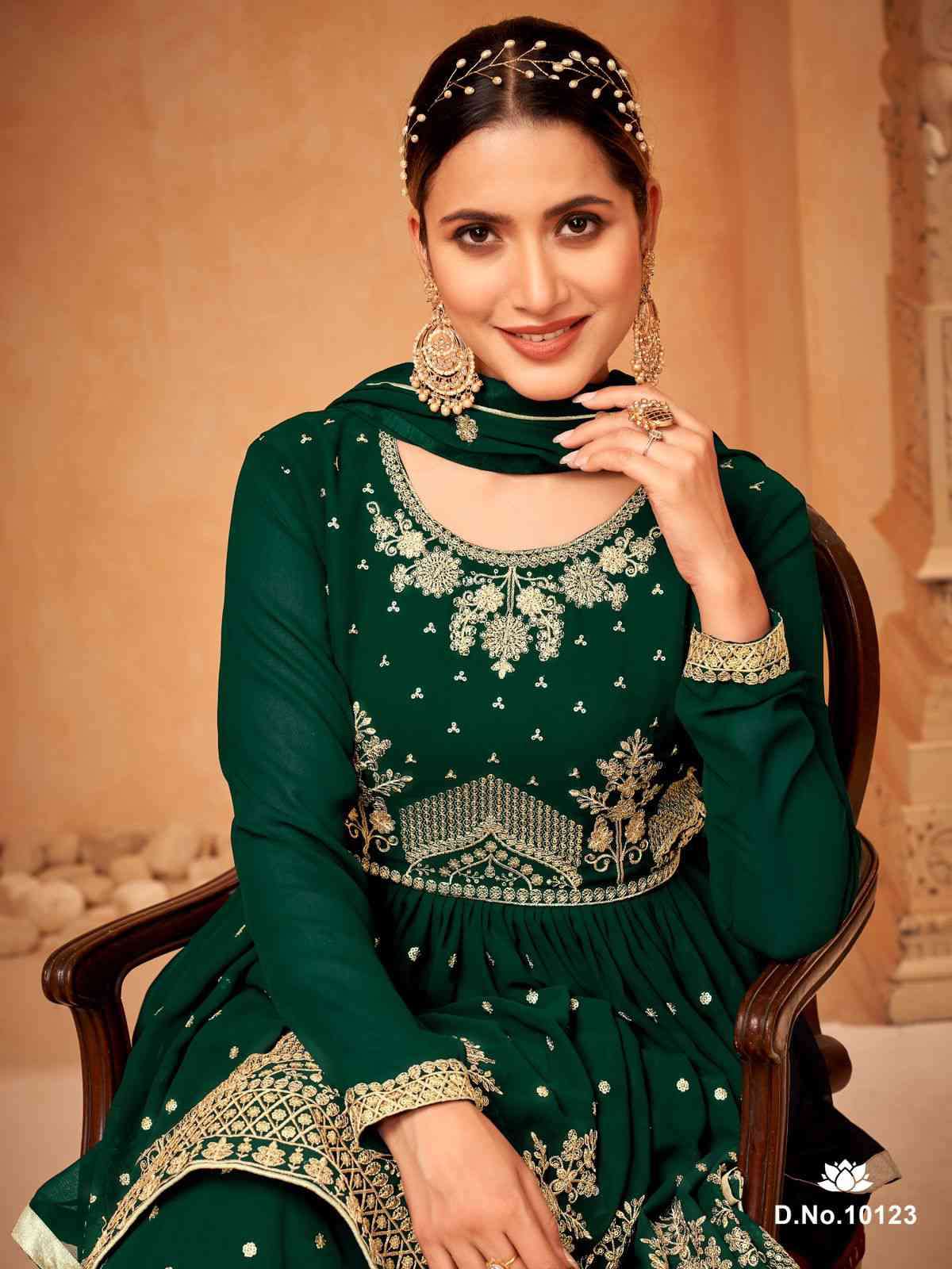 Anjubaa Vol 12 Fancy Party Wear Sharara Suit view 9