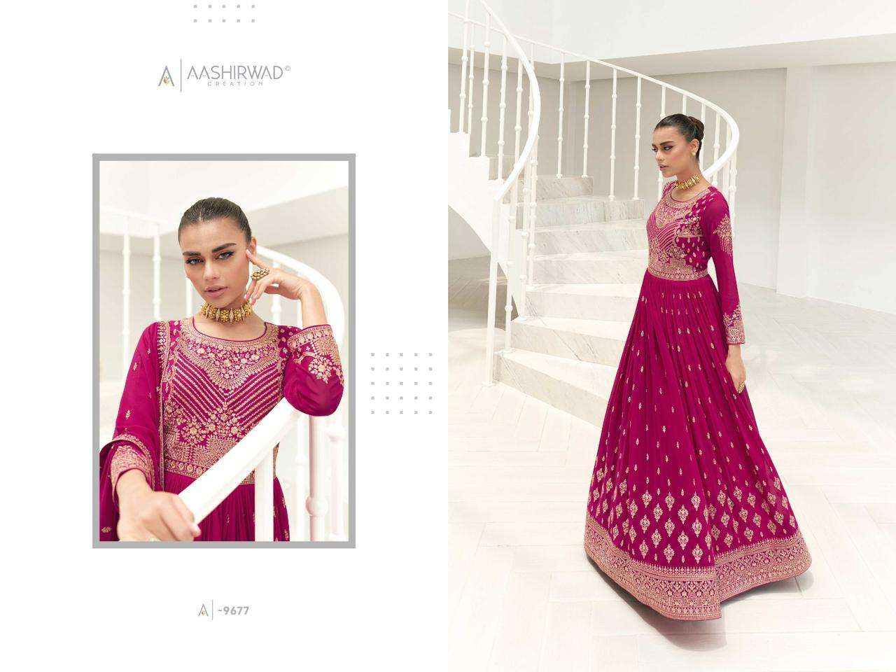 Aashirwad Gulkand taara Exclusive Ready to Wear Anarkali Suit Collection view 7