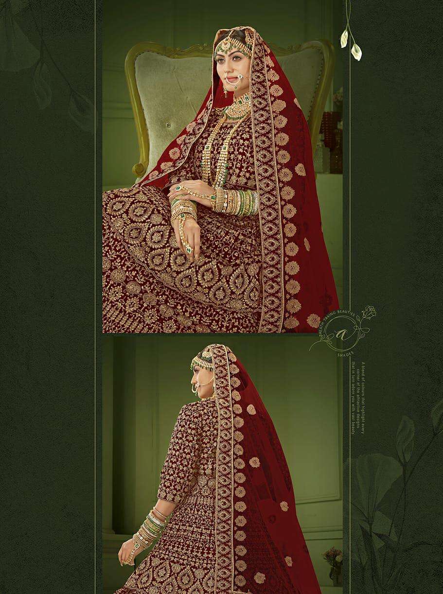 Senhora Peplum Bridal heritage Vol 8 Designer Heavy Work Bridal Dress Collection view 4