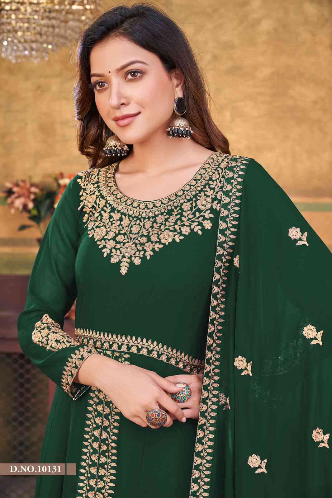 Anjubaa Vol 13 Designer Front Cut Party Wear Dress view 5