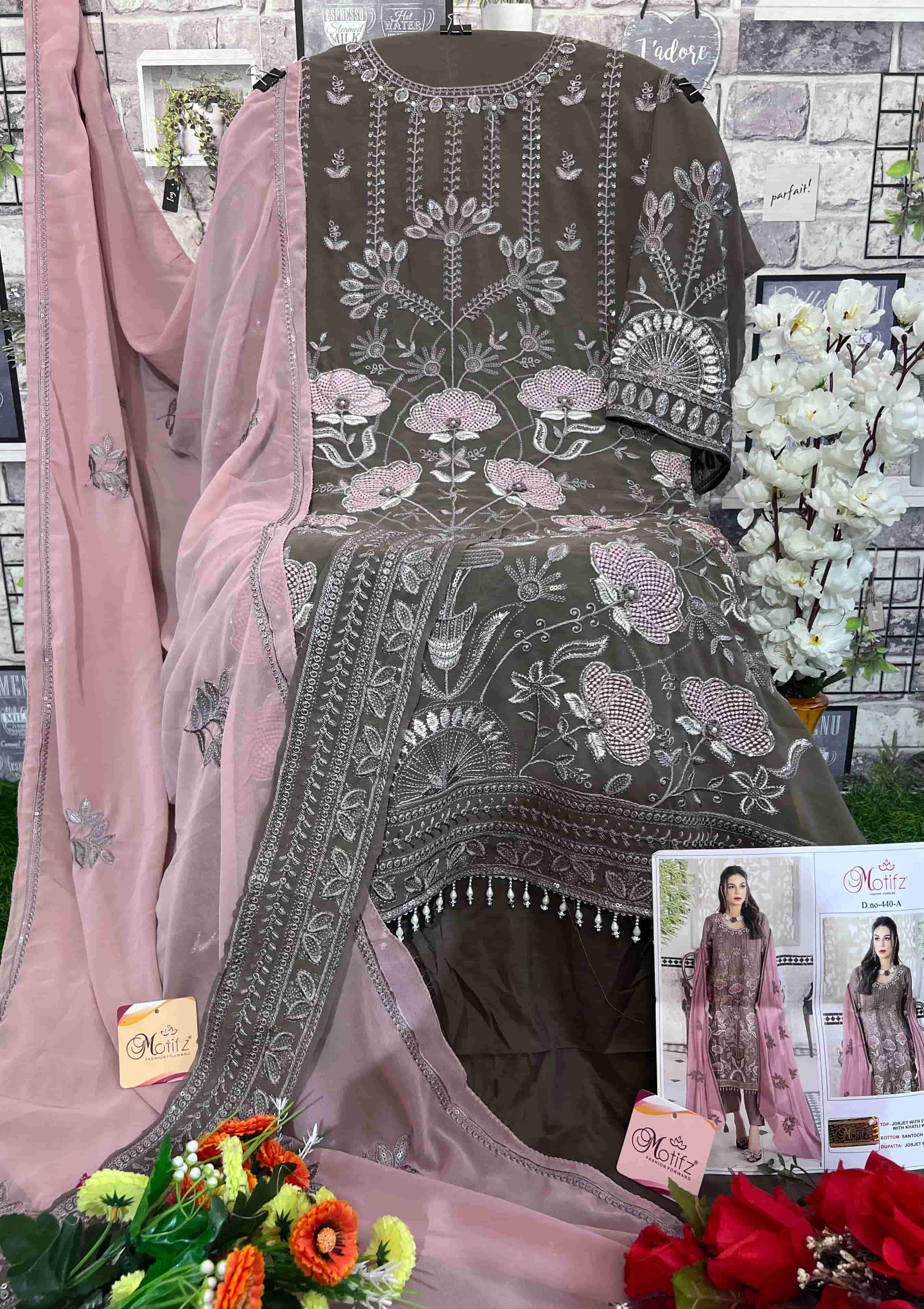 Motifz 440 Colors Pakistani Festive Wear Style Designer Salwar Suit Wholesalers view 6