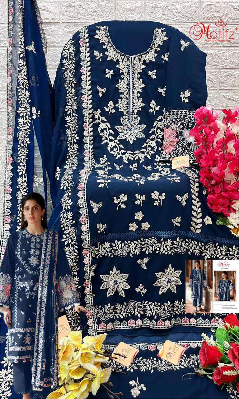 Motifz 429 Colors Fancy Georgette Pakistani Salwar Kameez view 9