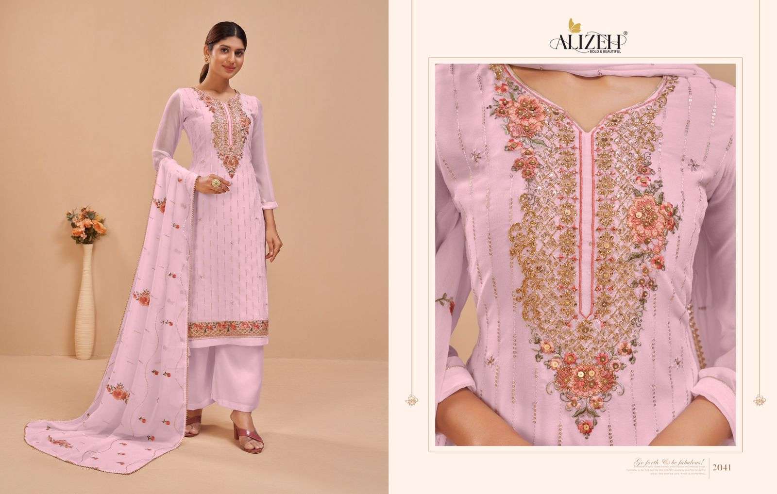 Alizeh Murad Vol 6 Party Wear Straight Suit Catalog Suppllier view 7
