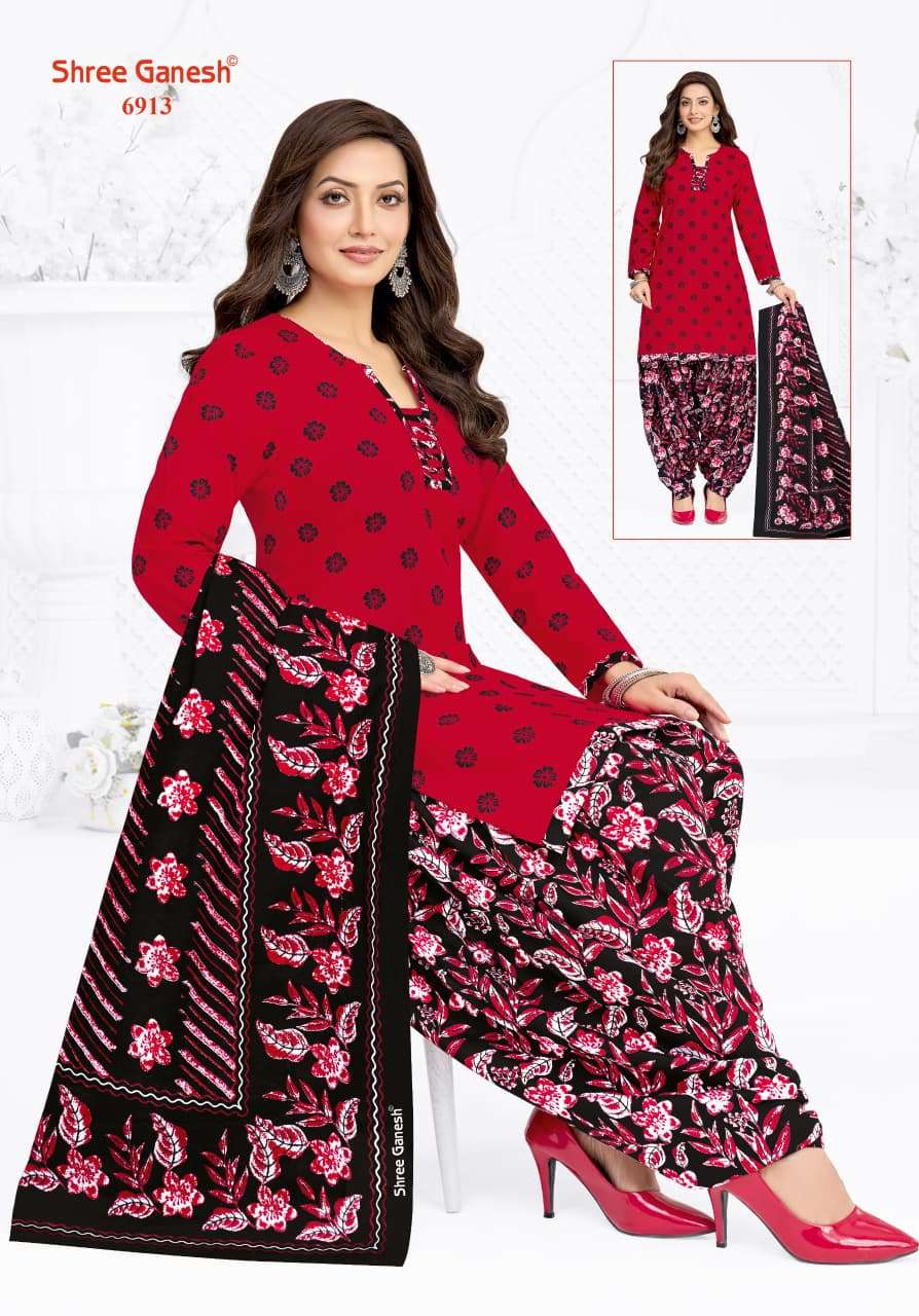 Shree Ganesh Panchi Vol 19 Pure Cotton Unstitch Suit view 2