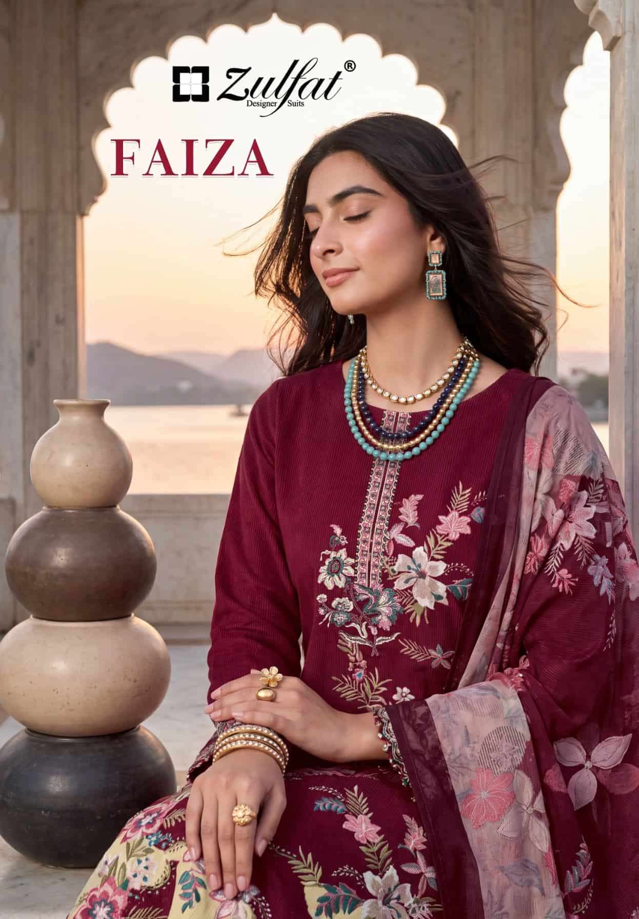 Zulfat Faiza Pure Jam Cotton Dress Catalog view 3