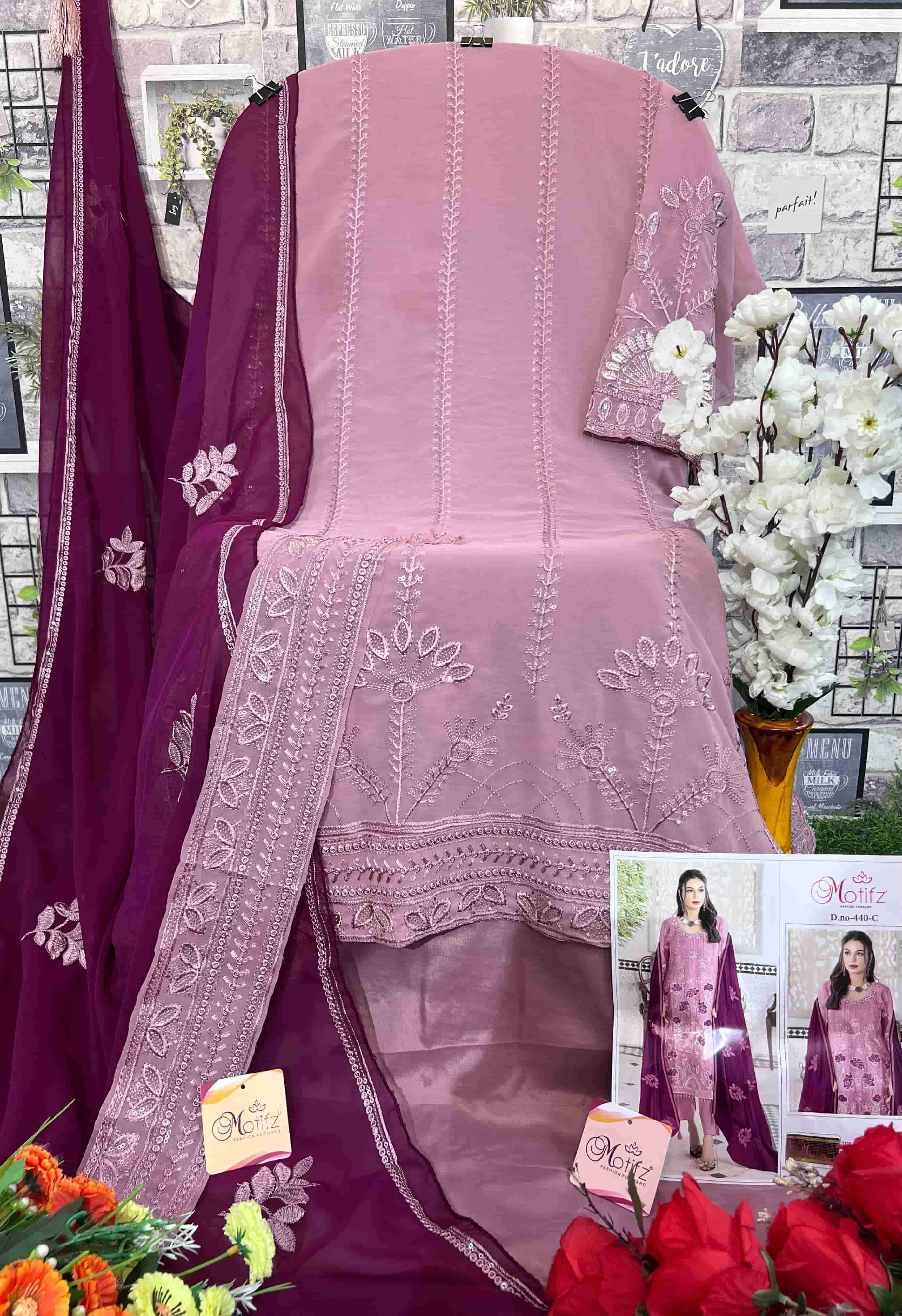 Motifz 440 Colors Pakistani Festive Wear Style Designer Salwar Suit Wholesalers view 12