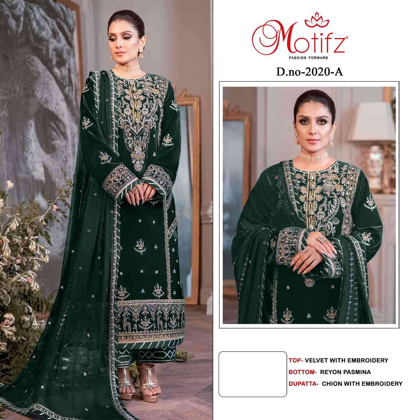 Motifz 2020 Colors Winter Wear Style Heavy Designer Pakistani Suit Wholesalers view 3