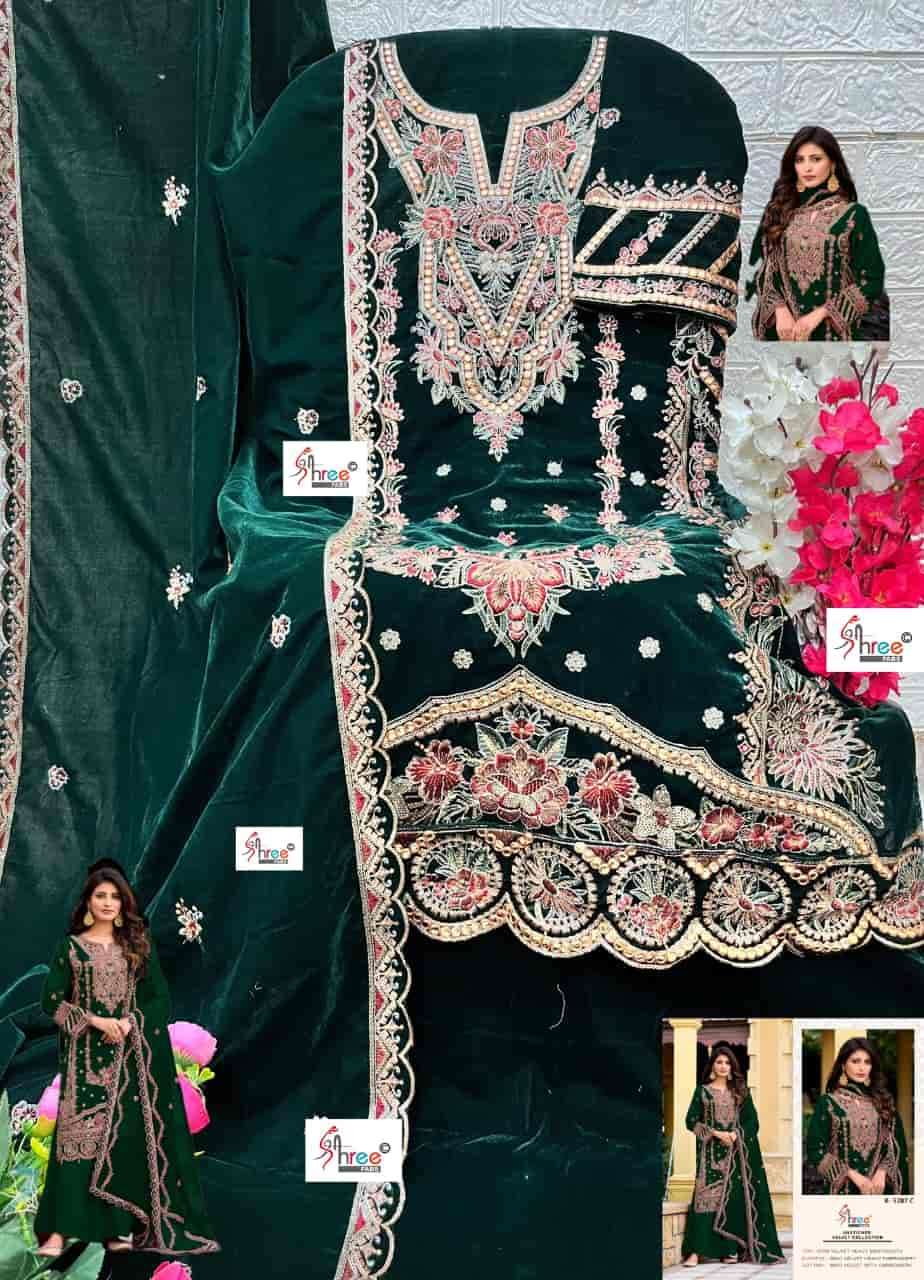 Shree Fabs K 5287 C Winter Wear Style Heavy Designer Pakistani Velvet Suit view 2