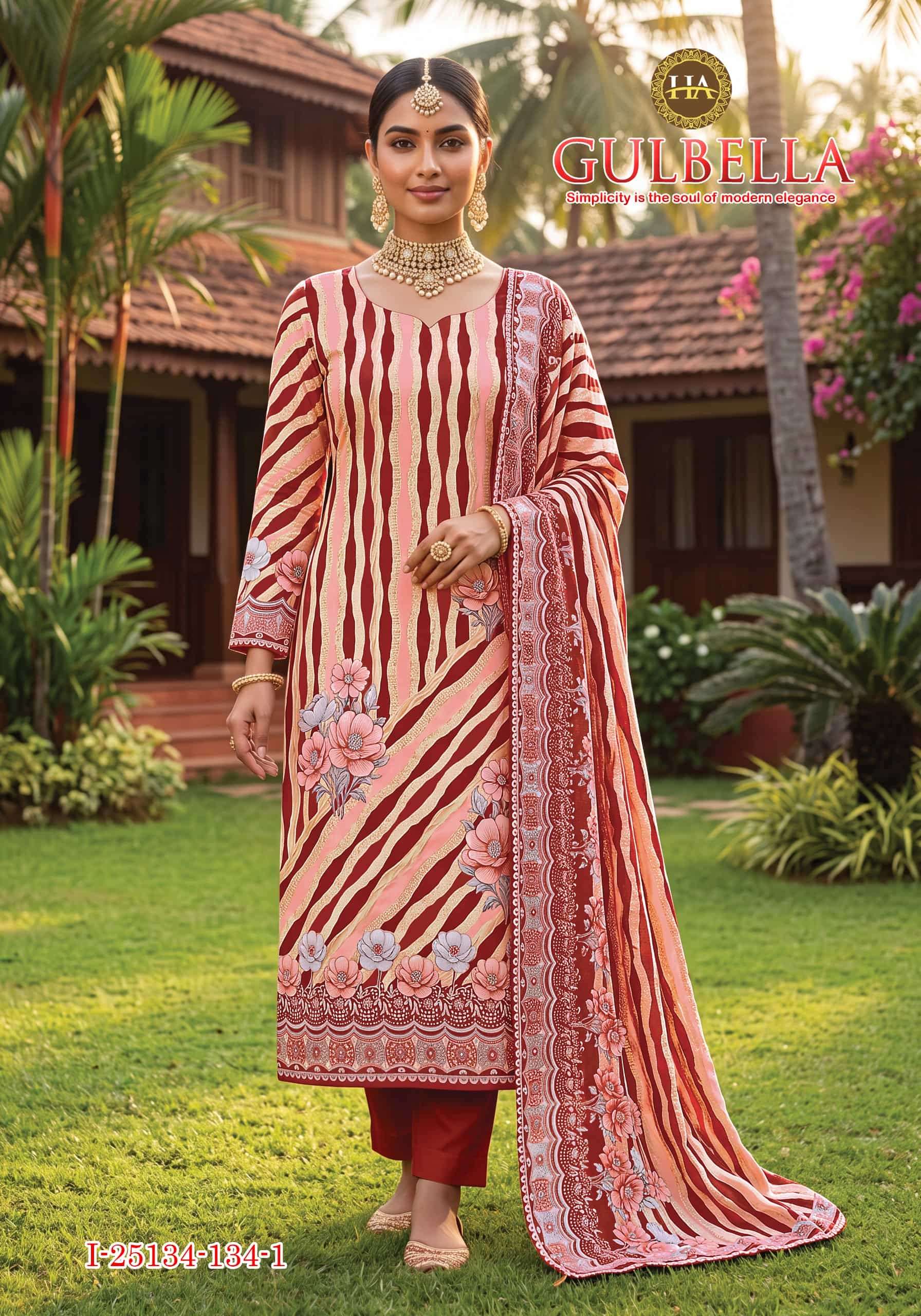 Harshit Gulbella Elegant Design Cotton Salwar Suit Exporters view 7