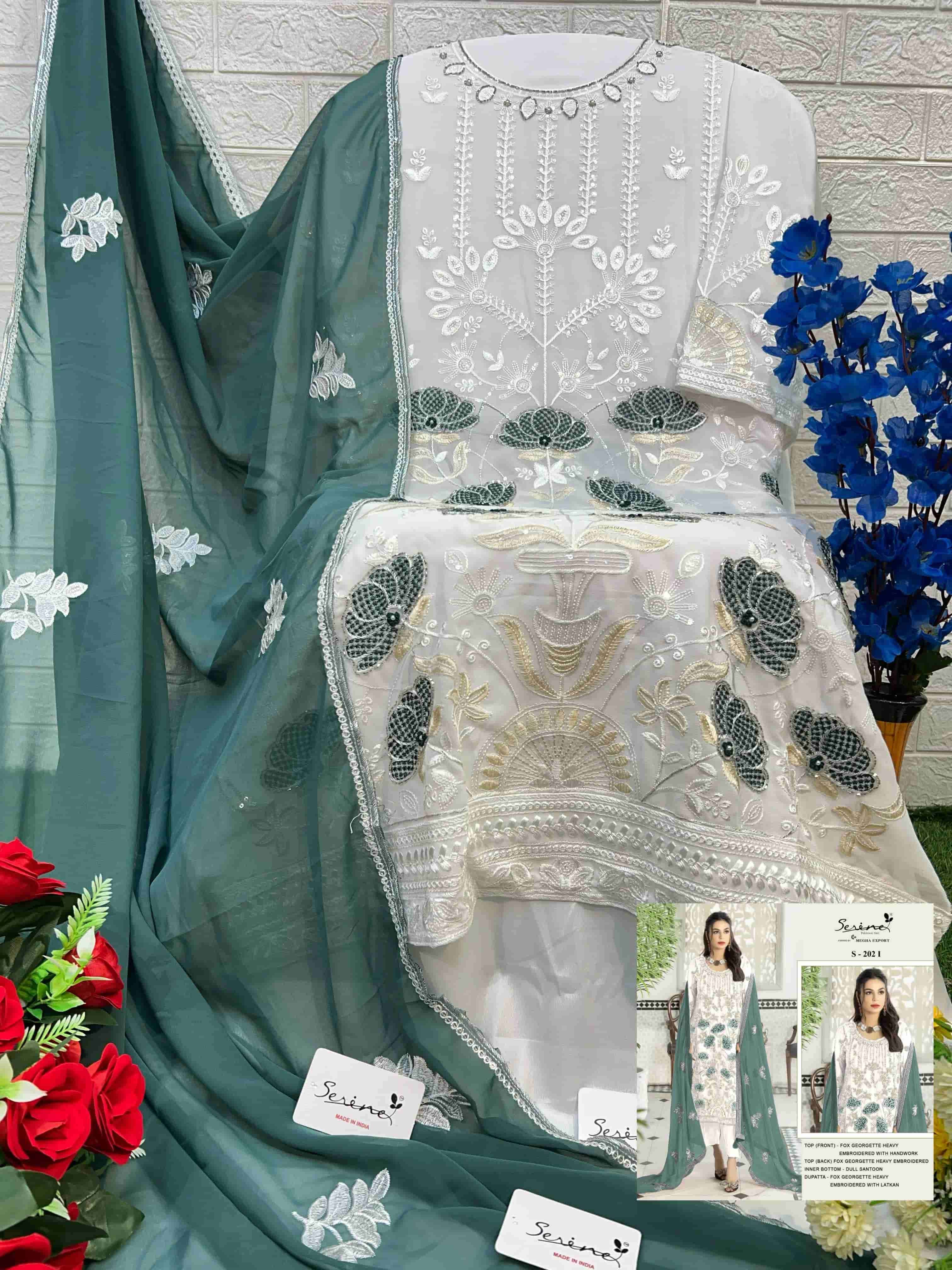Serin S 202 I Pakistani Style Designer Embroidered Suit Online view 2