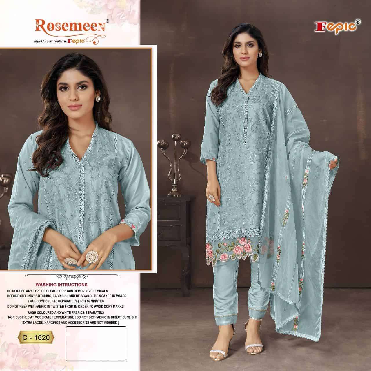 Fepic C 1620 Colors Pakistani Party Wear Style Designer Salwar Suit Wholesalers