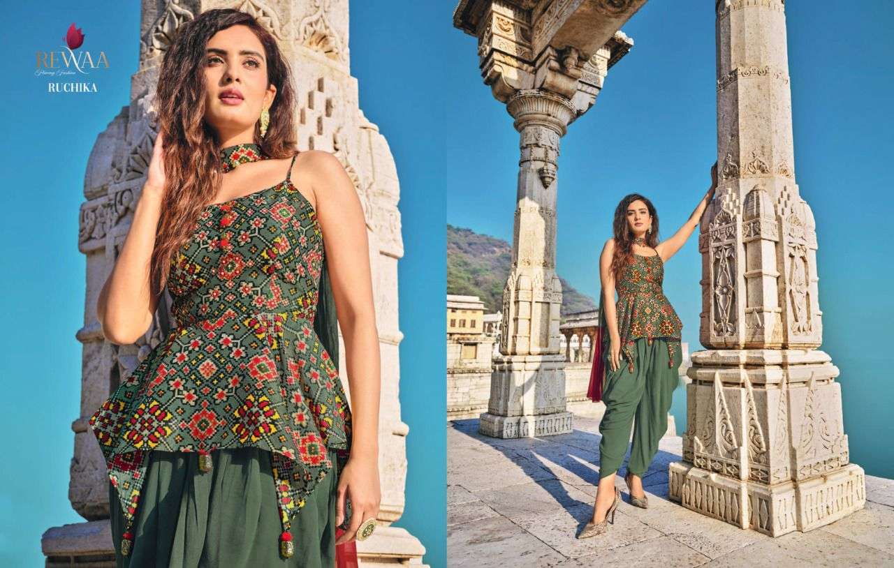 Rewaa Parampara Vol 1 Designer Exclusive party Wear Readymade Collection view 15