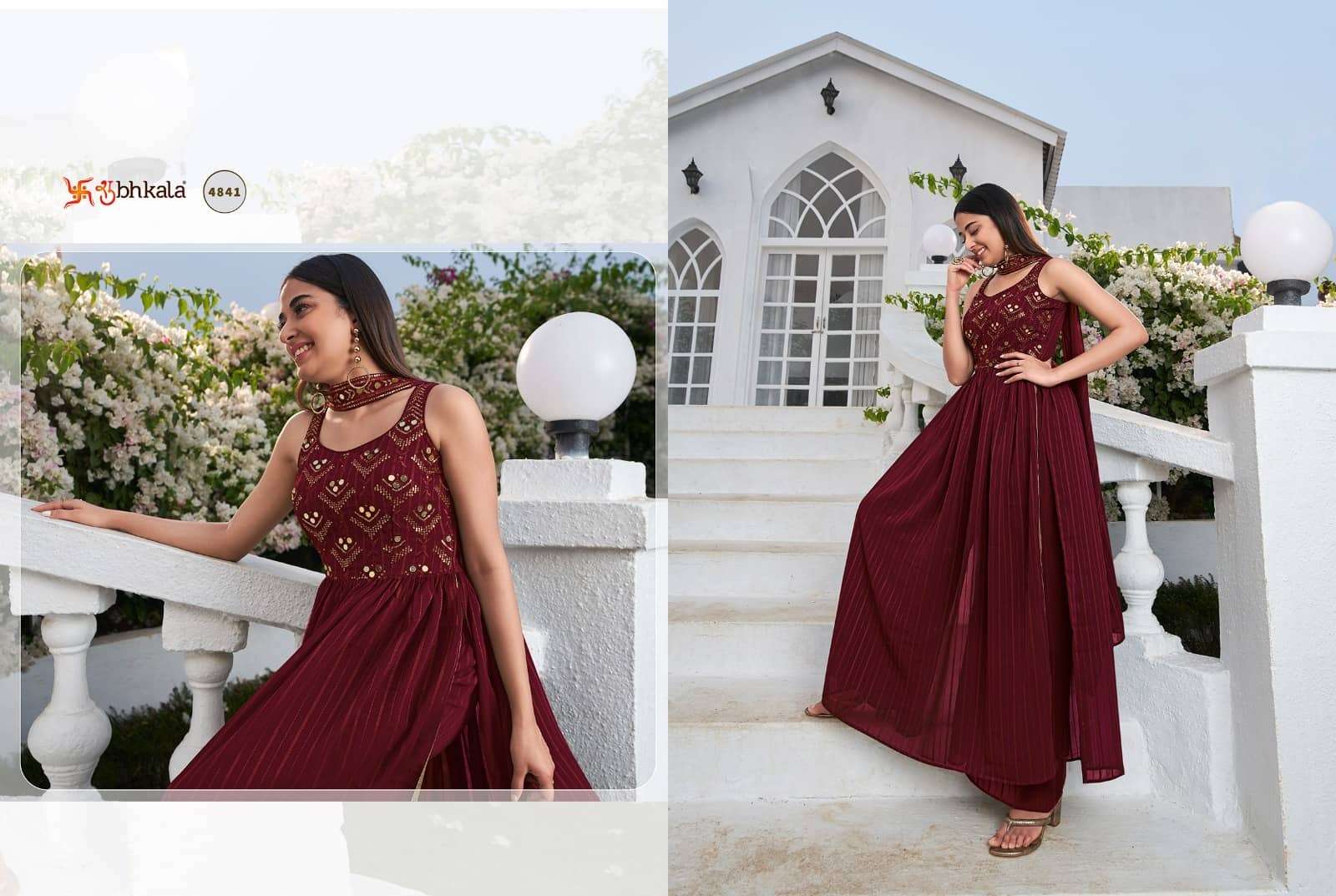 Shubhkala Flory Festive Palazzo Dress view 6