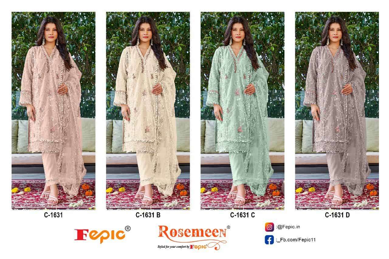 Fepic C 1631 Colors Pakistani Festive Wear Style Designer Salwar Suit Wholesalers view 4