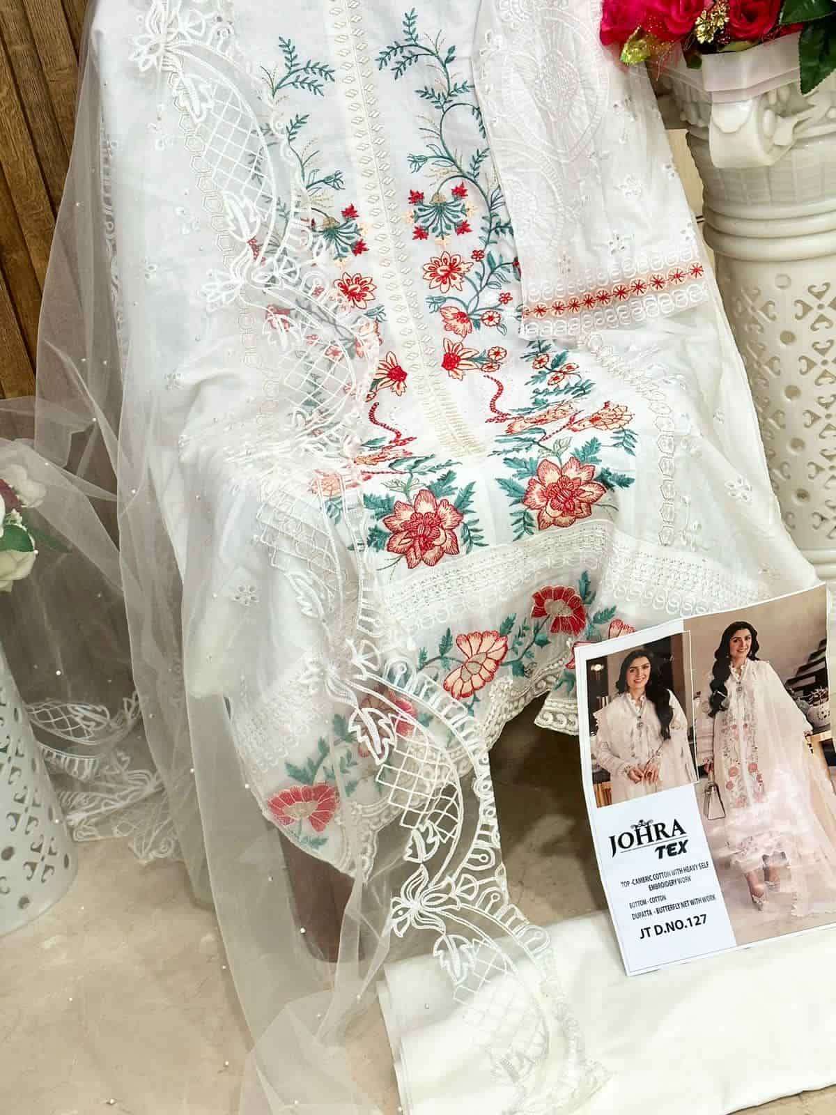 Johra Tex JT-127 Designer Cotton Salwar Suit view 3