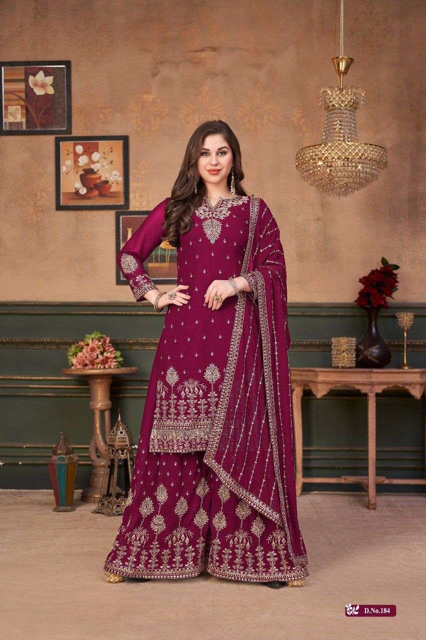 Aanaya Vaani Vol 18 Georgette Party Wear Palazzo Style Suit view 4
