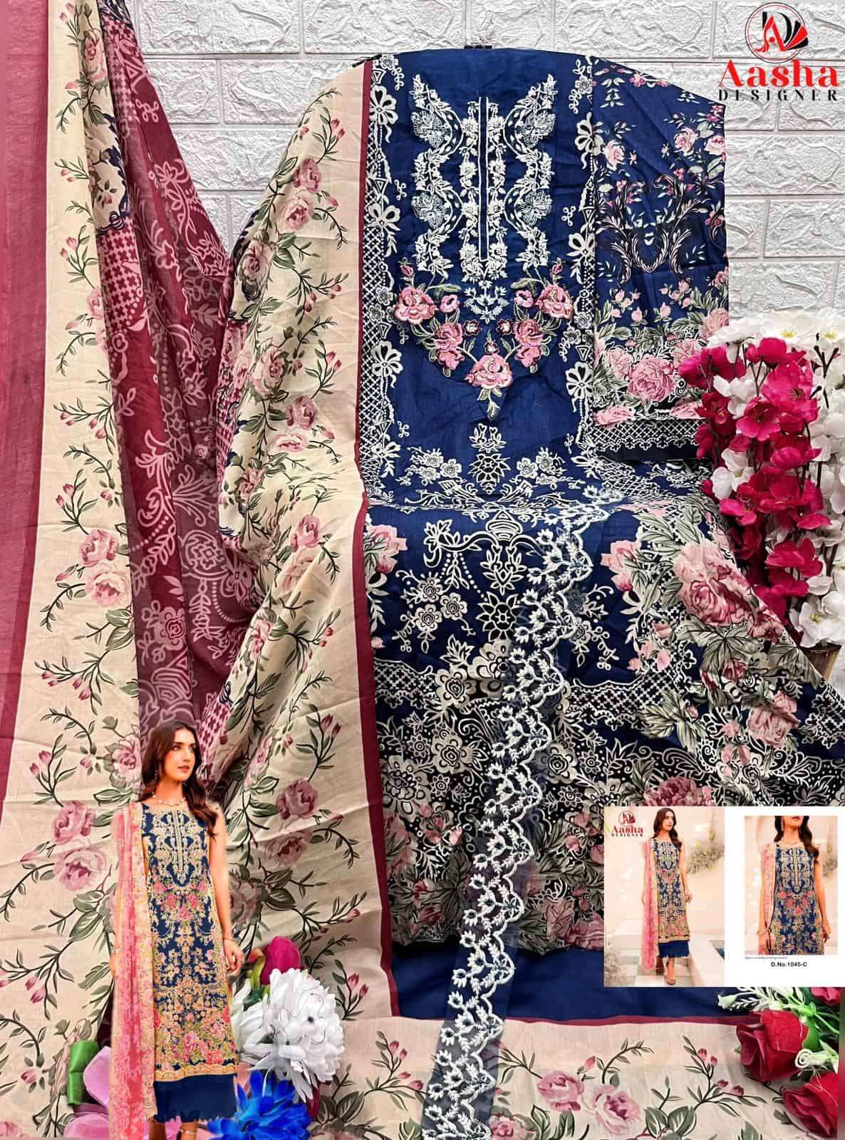 Aasha Designer Needle Wonder Lawn Collection Vol 2 Summer Wear Pakistani Suit view 2
