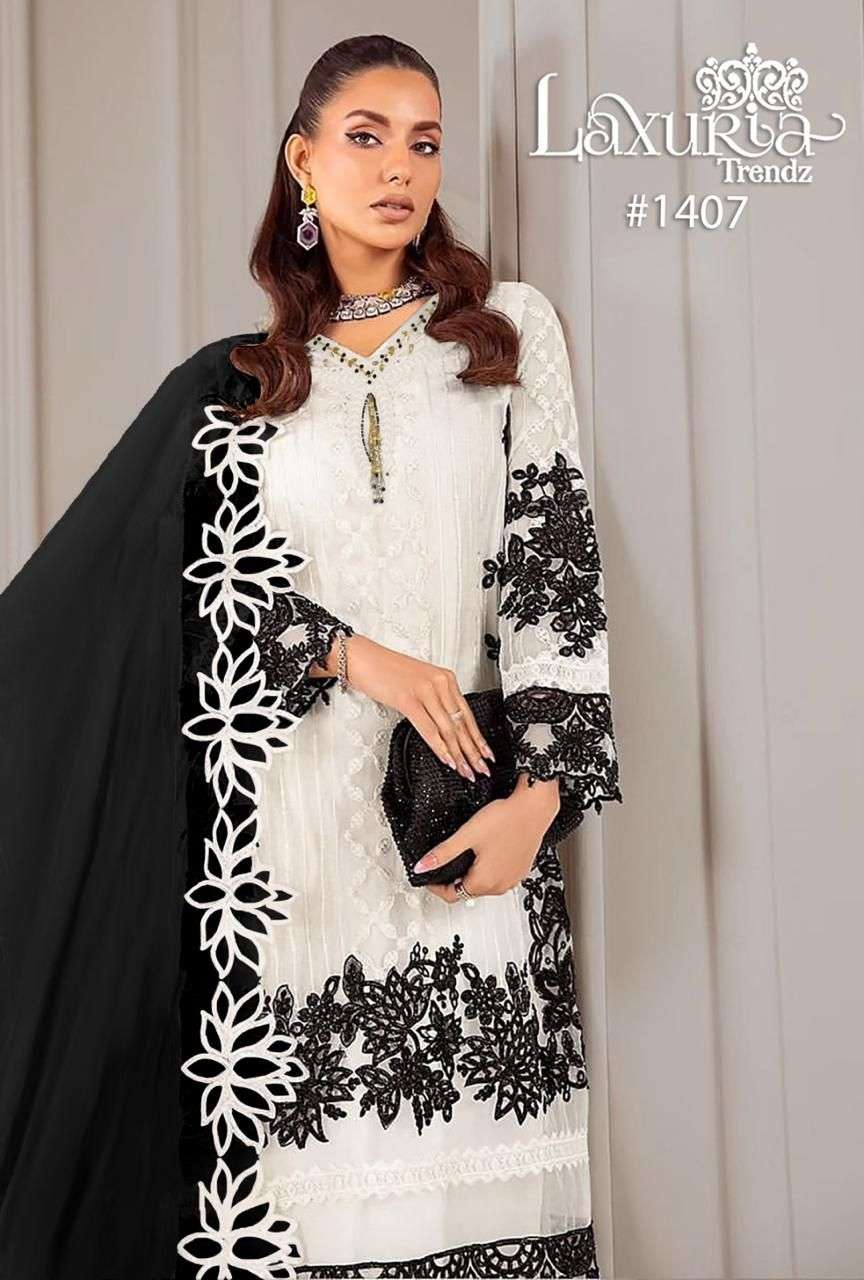 Laxuria Trends 1407 Fancy Designer Readymade Pakistani Collection view 4
