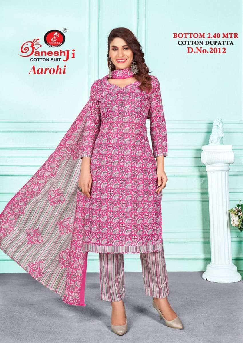 Ganeshji Aarohi Vol 2 Daily Wear Printed Heavy Cotton Dress Material view 7