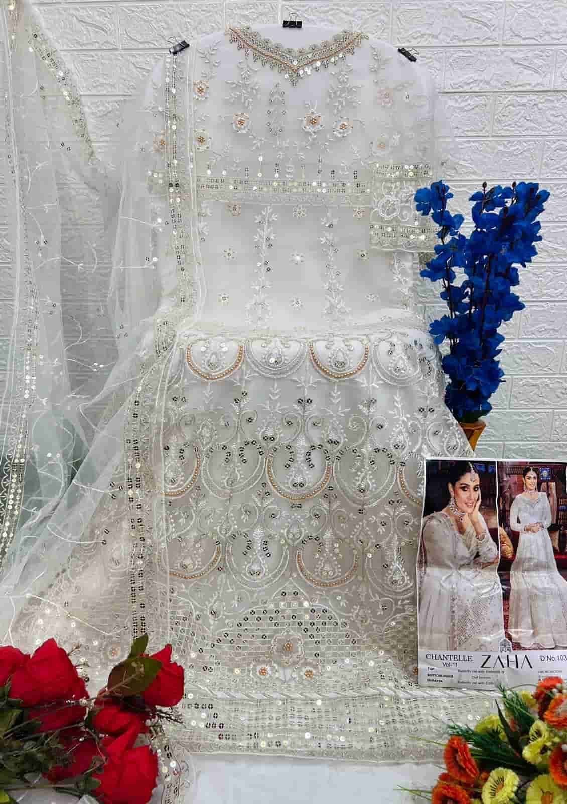 Zaha 10359 A Pakistani Party Wear Style Latest Designer Suit Exporter view 3