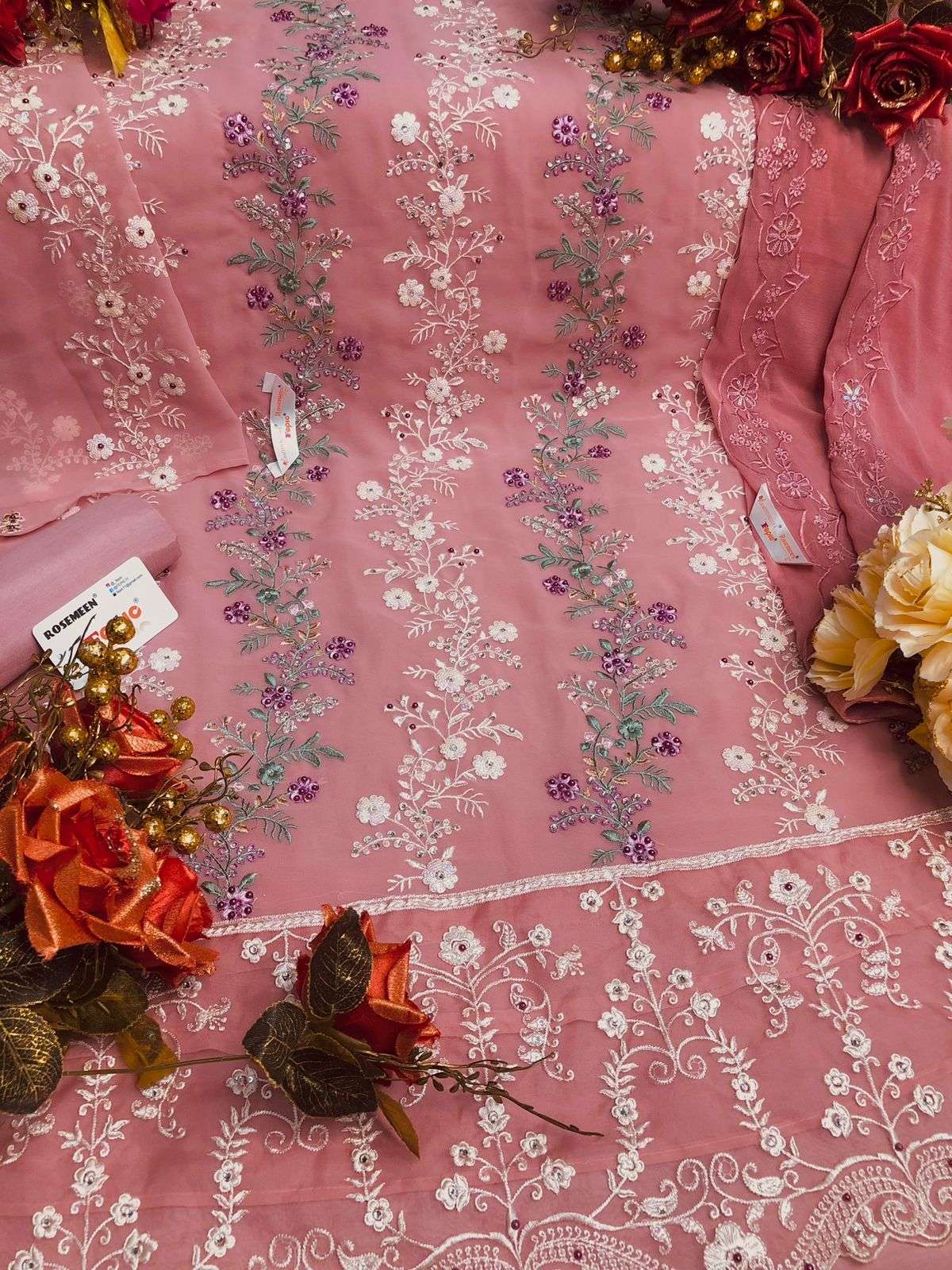 Fepic D 5216 Colors Georgette Embroidered Pakistani Collection Exporter view 5