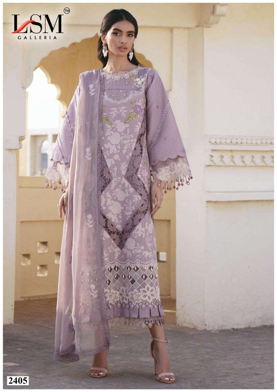 Lsm Parian Dream Vol 24 Printed Pure Lawn Dress Material view 7