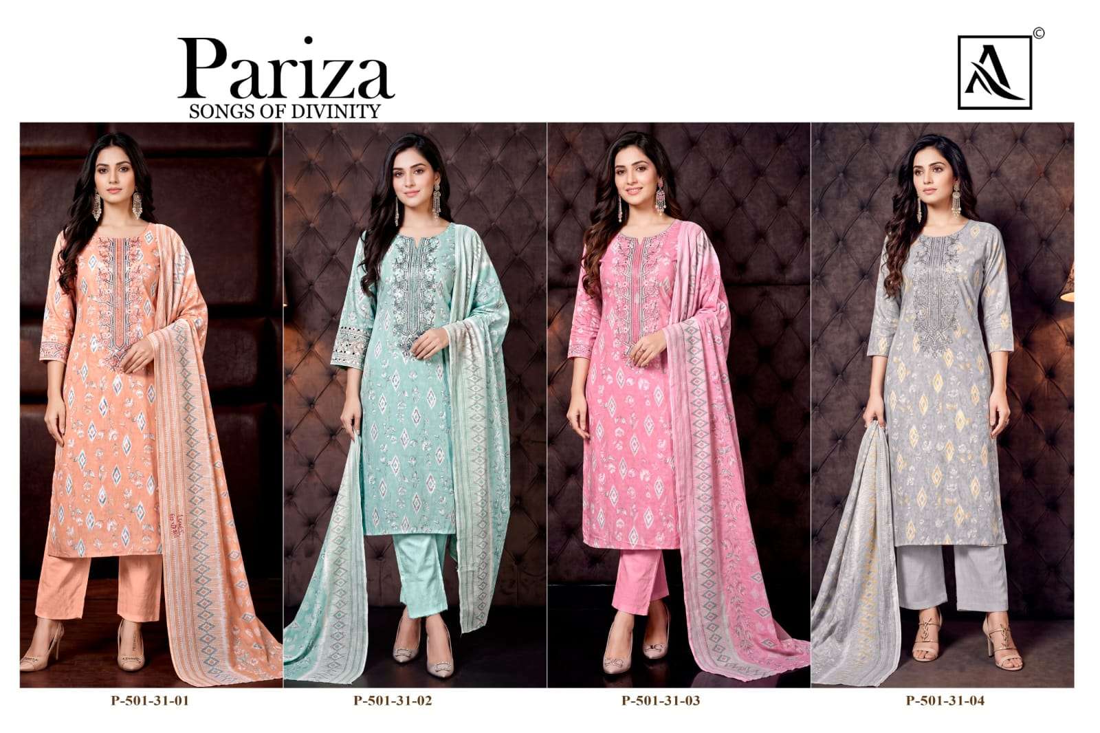 Harshit Pariza Unstitch Cotton Ladies Dess view 4
