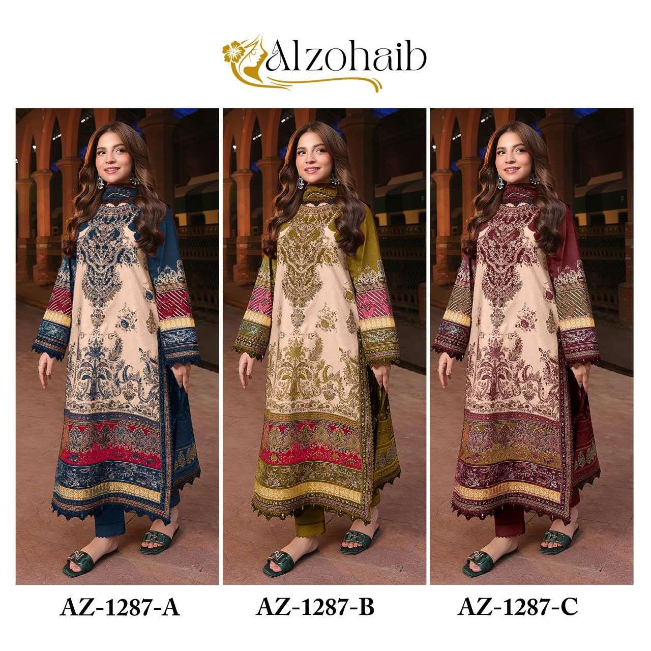 Alzohaib 1287 Colors Pakistani Suit Salwar view 7