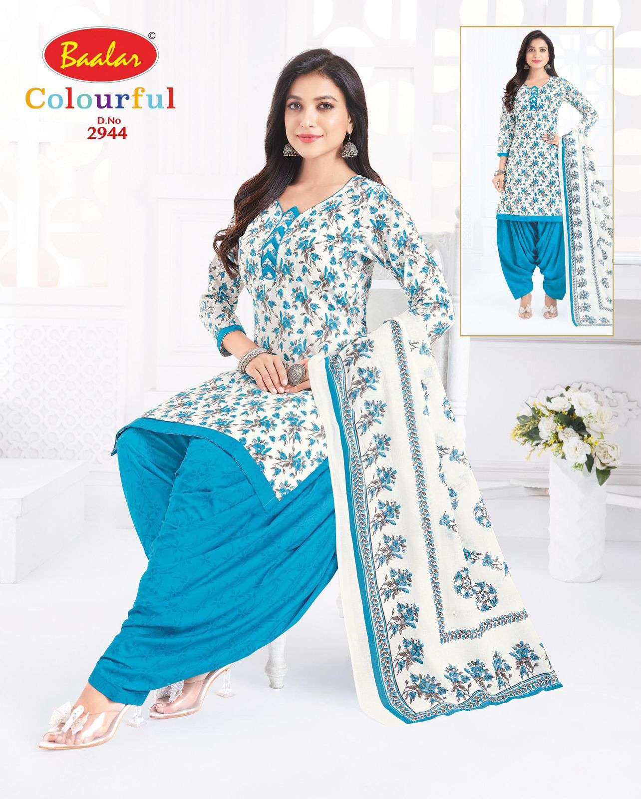 Baalar Colourful Vol 29 Unstitch Pure Cotton Suit view 20