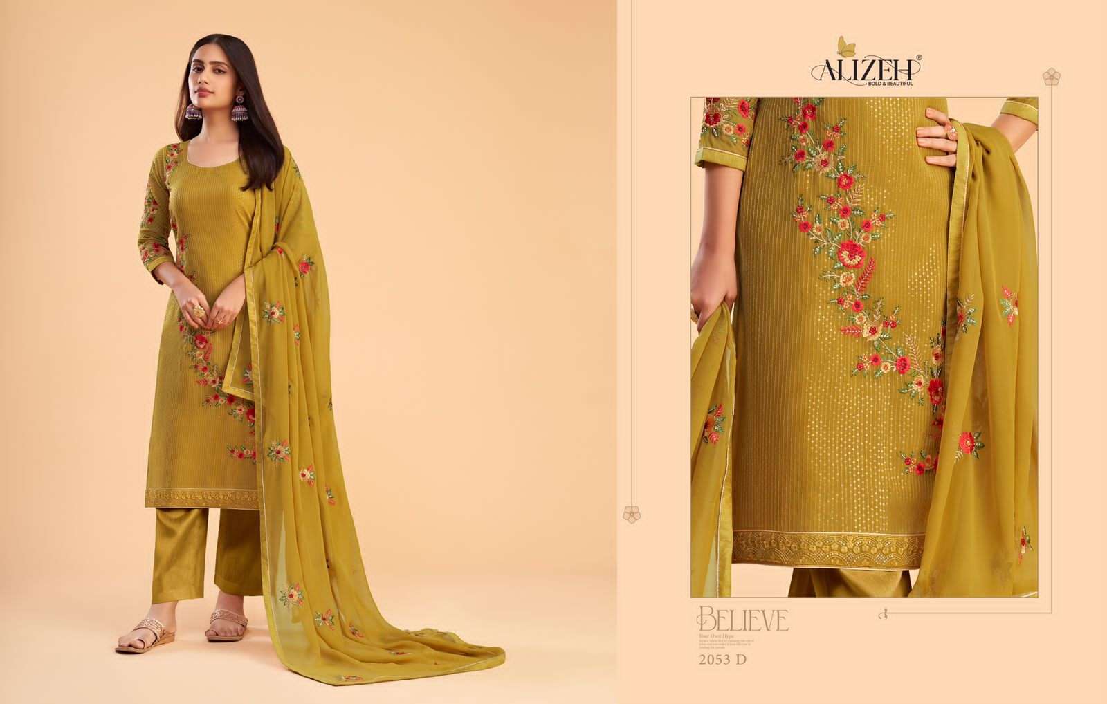 Alizeh Zaida Vol 12 Festive Designer Salwar view 8