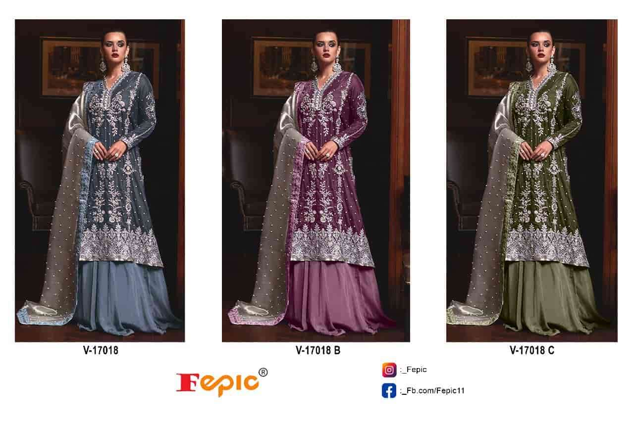 Fepic V 17018 Colors Exclusive Heavy Designs Winter Wear Pakistani Suit Wholesalers view 4
