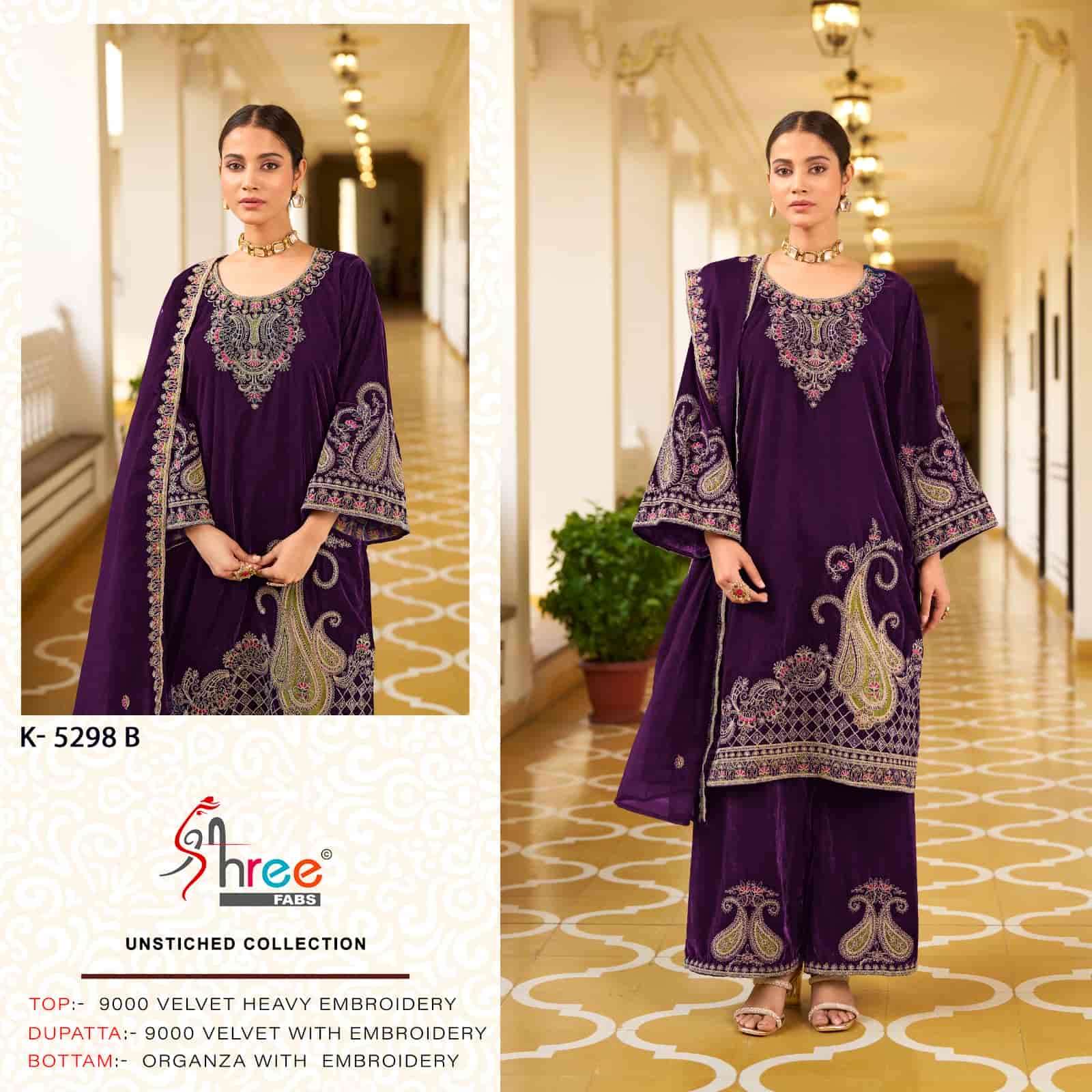 Shree Fabs K 5298 Colors Pakistani Style Designer Velvet Suit Wholesalers view 3