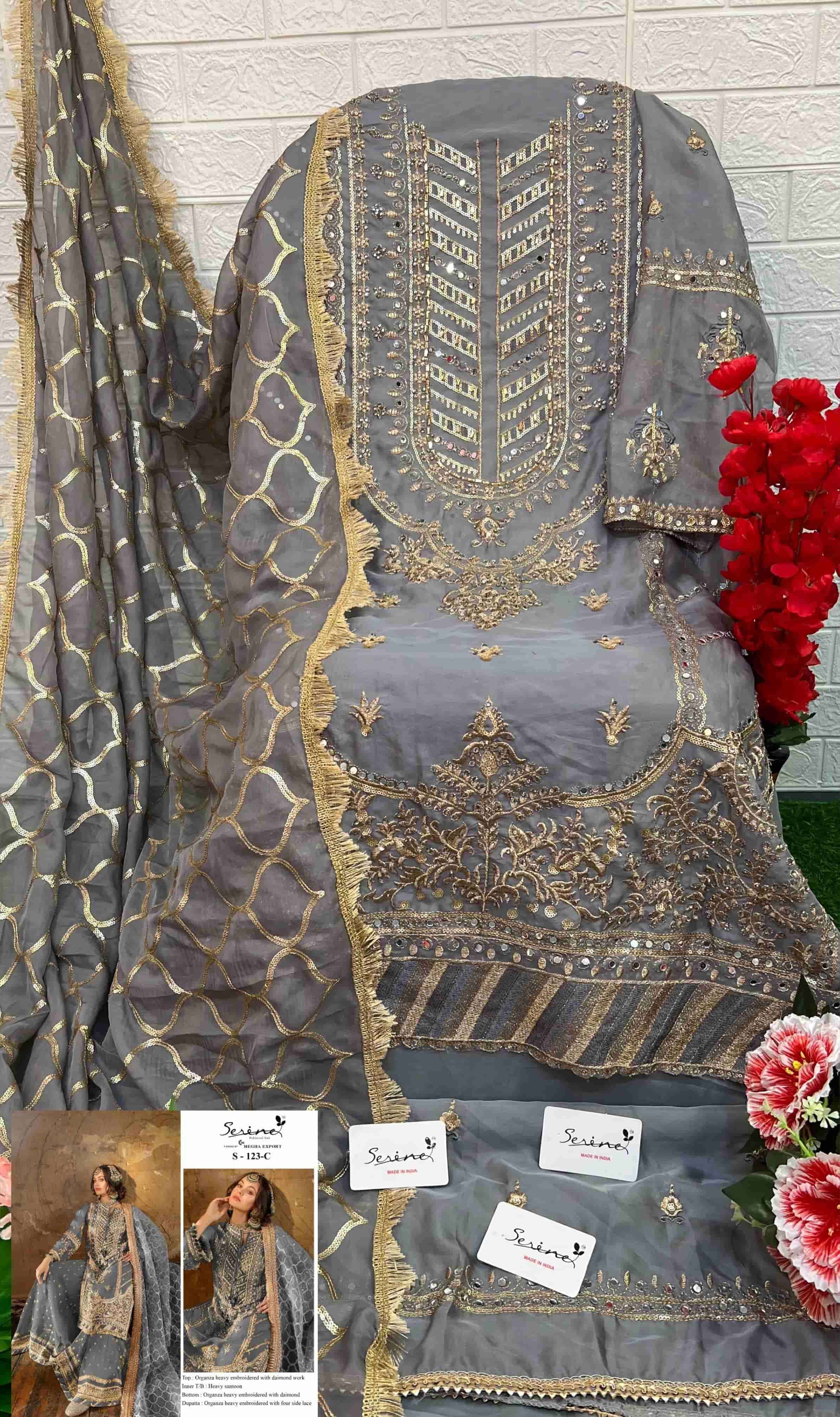 Megha Export S 123 Colors Pakistani Heavy Designer Style Wedding Wear Suit Exporters view 9