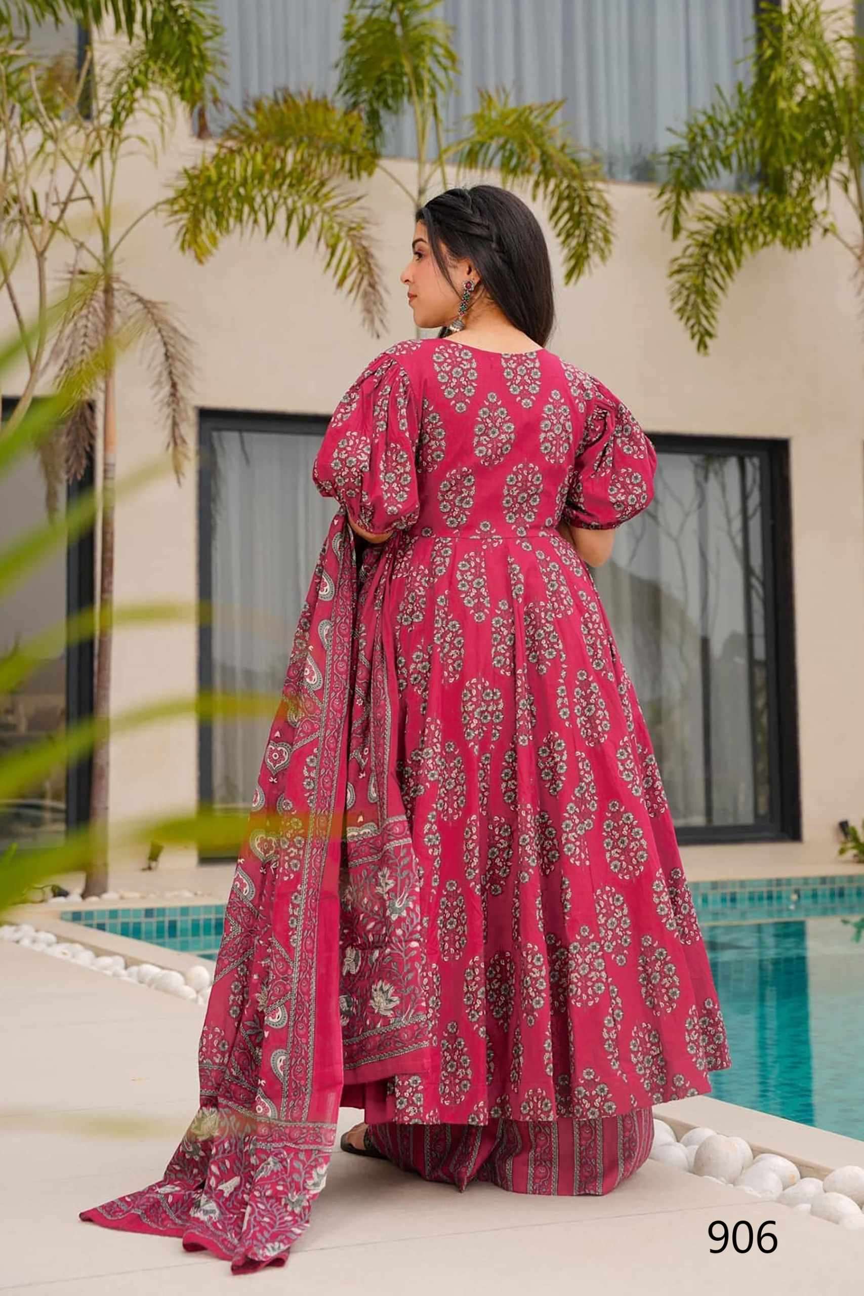 Lucaya Clora Vol 9 901 TO 907 Long Kurti Bottom Dupatta Collection Exploter view 19