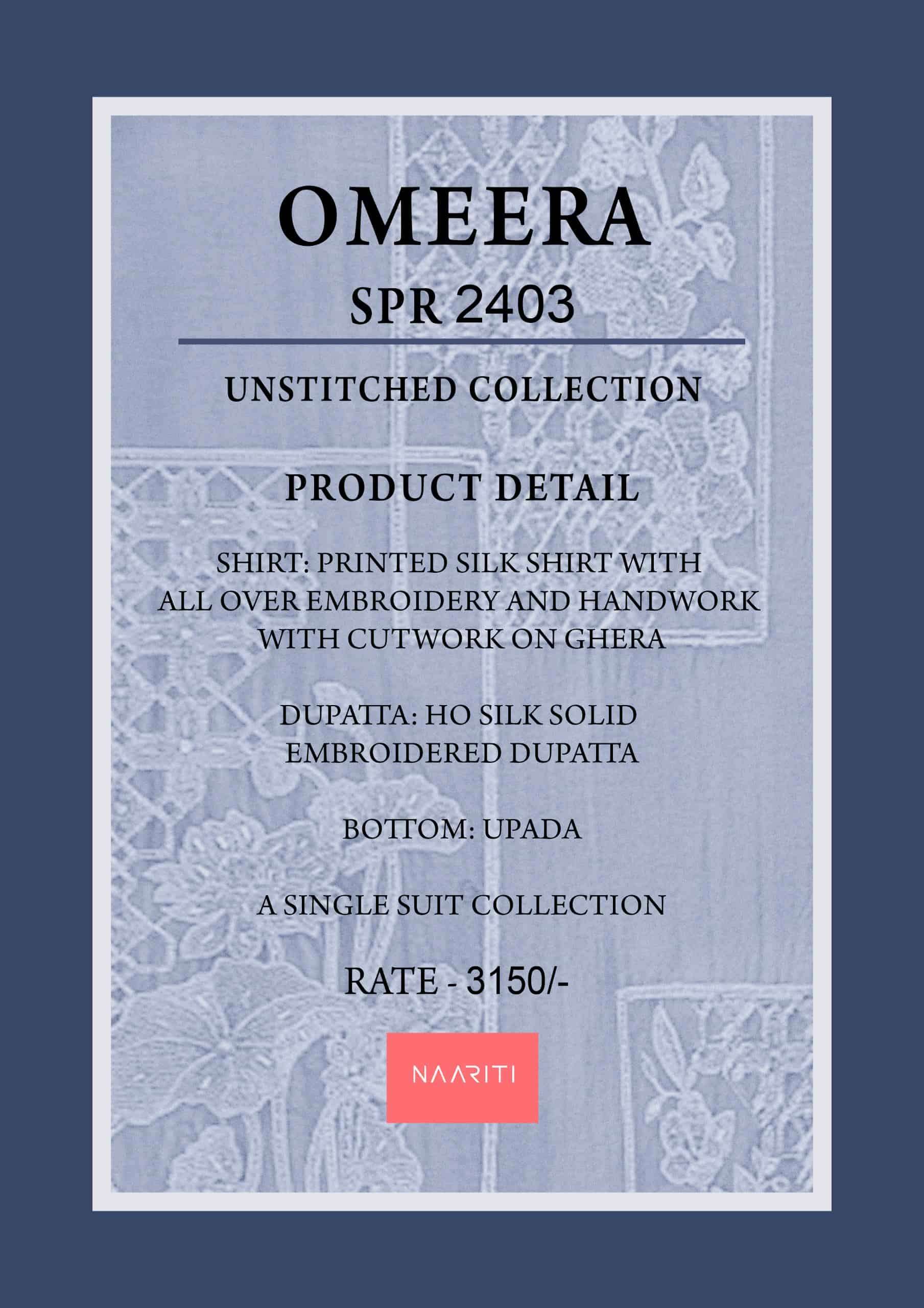 Naariti Omeera Fancy Silk Premium Designs Suit Collection view 2
