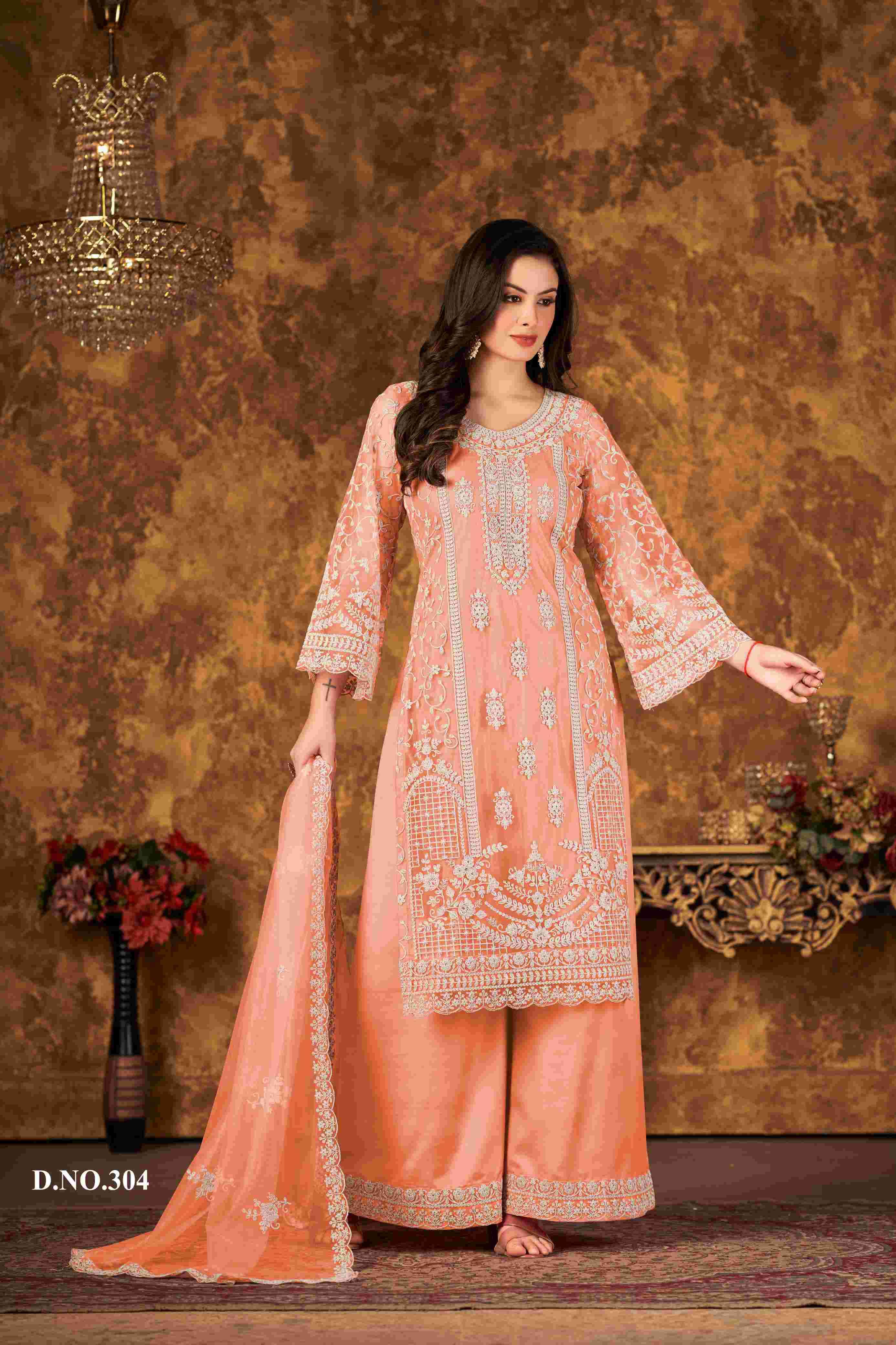 Aanaya Vaani Vol 30 Designer Net Work Festive Wear Dress Exporters view 2