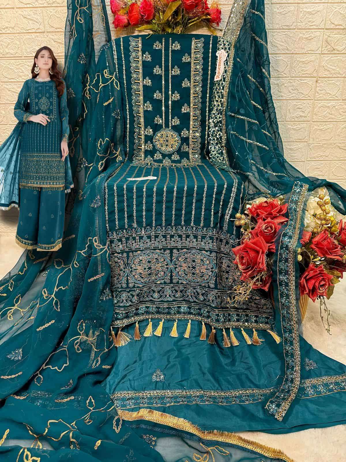Fepic C 1714 Colors Festive Wear Style Designer Georgette Suit Wholesalers view 7