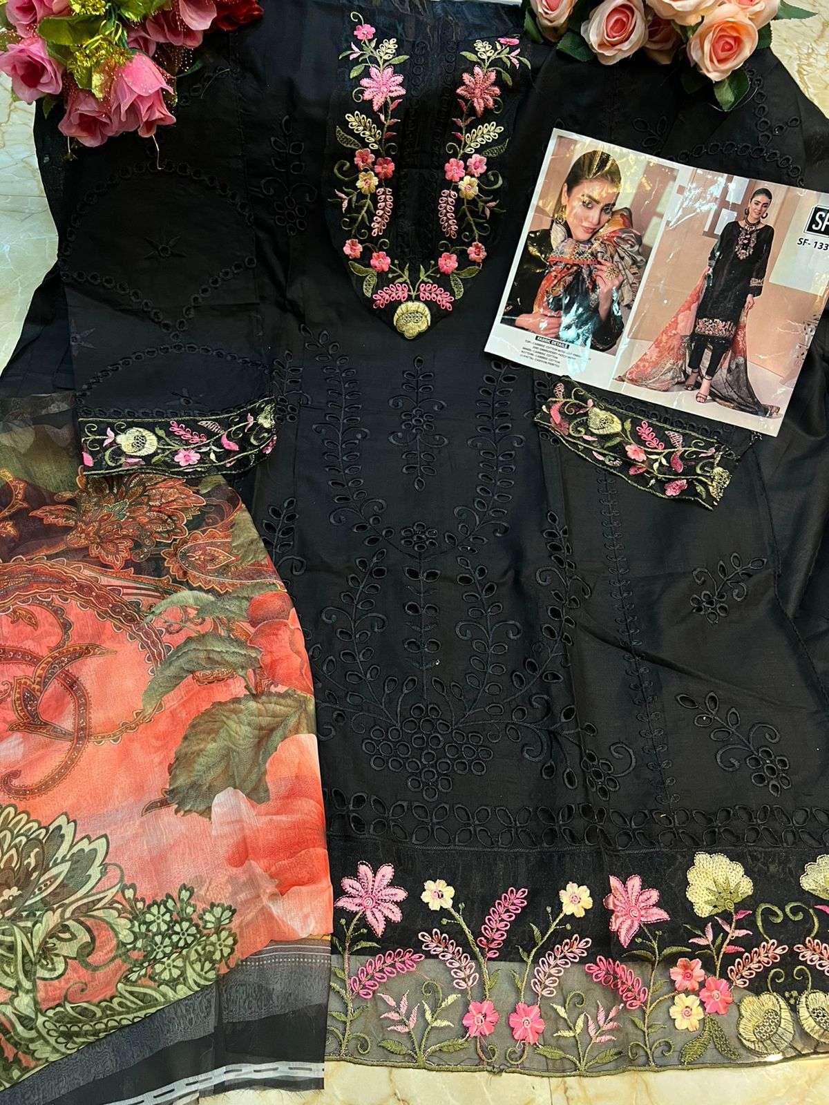 SF Fashion 133 Cambric Cotton Pakistani Suit view 2