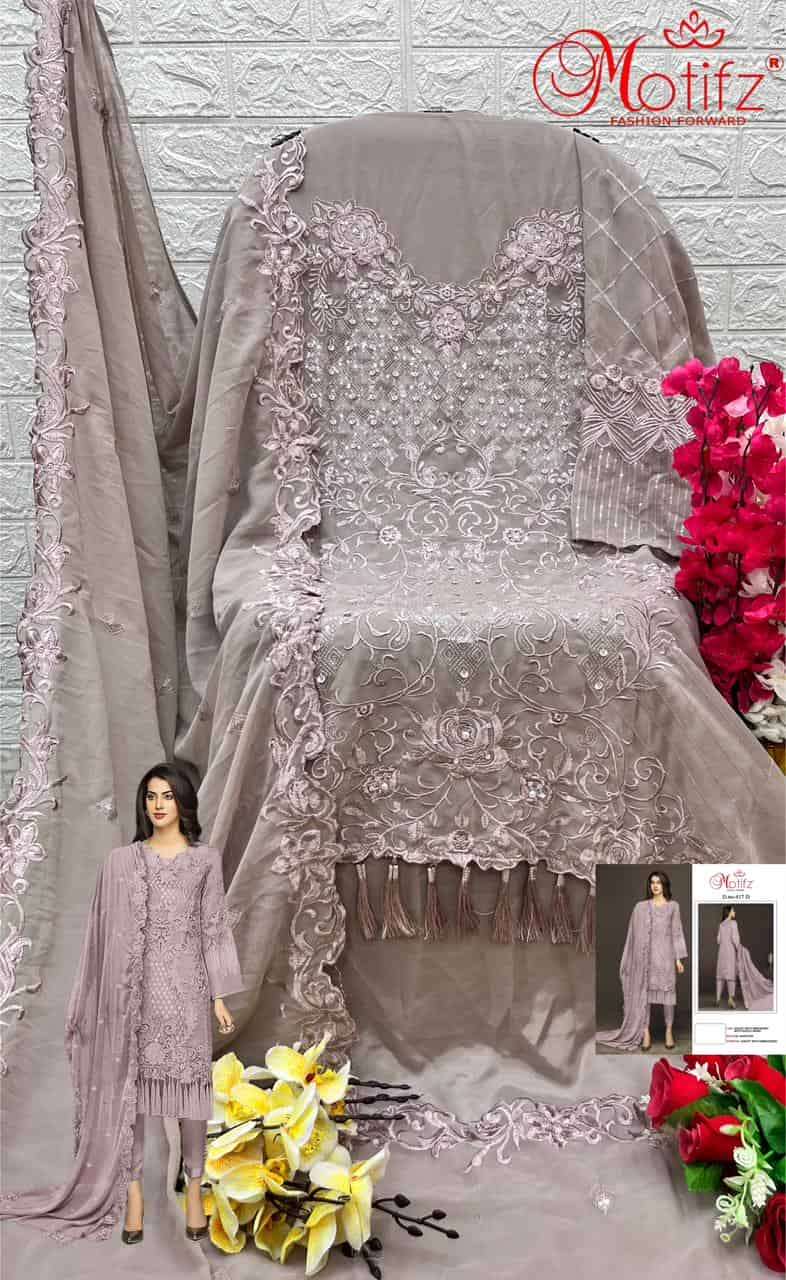 Motifz 417 Colors Festive Wear Style Designer Pakistani Salwar Suit Online Wholesalers view 6