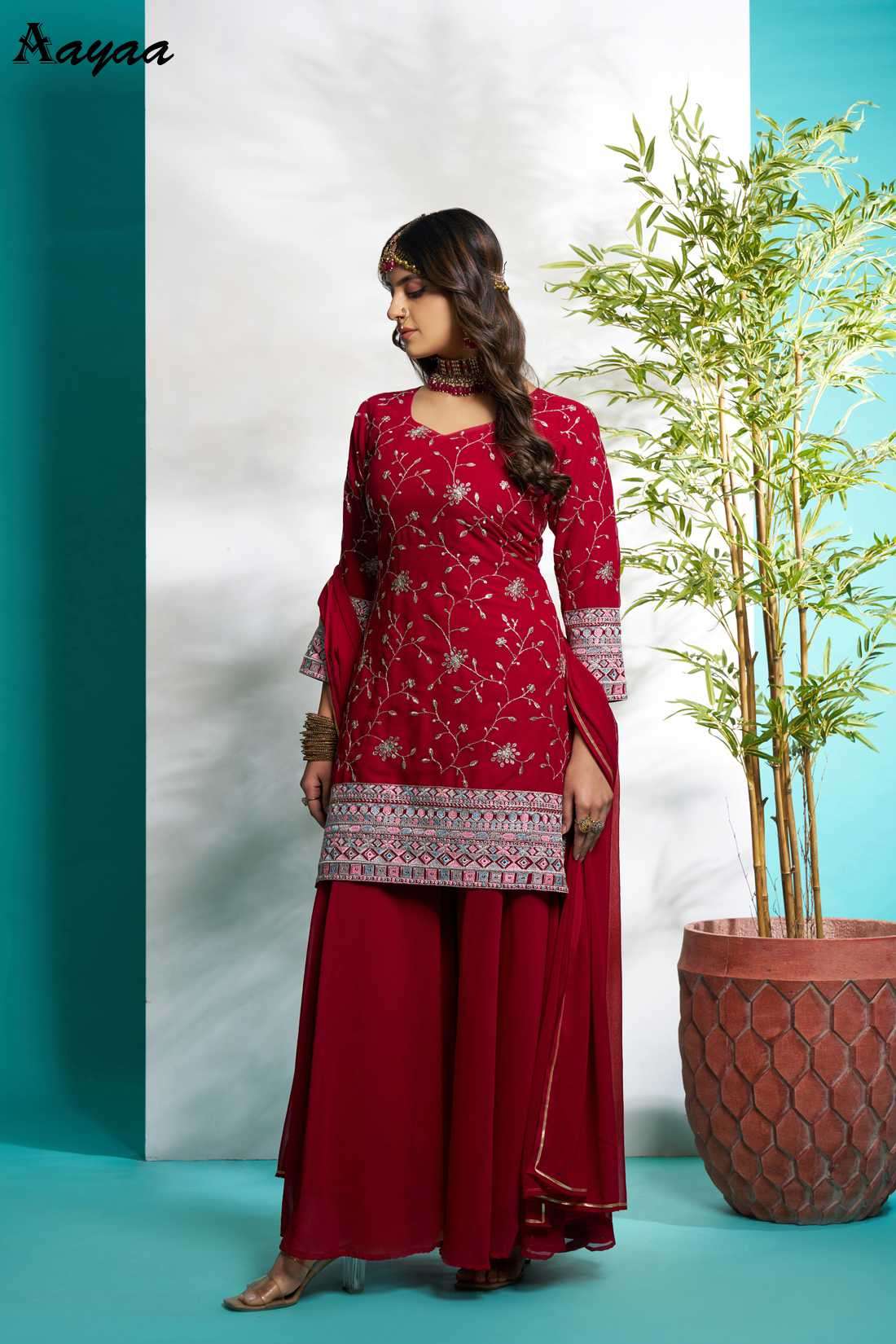 Aayaa Vol-21 Faux Georgette Readymade Salwar Suit view 4