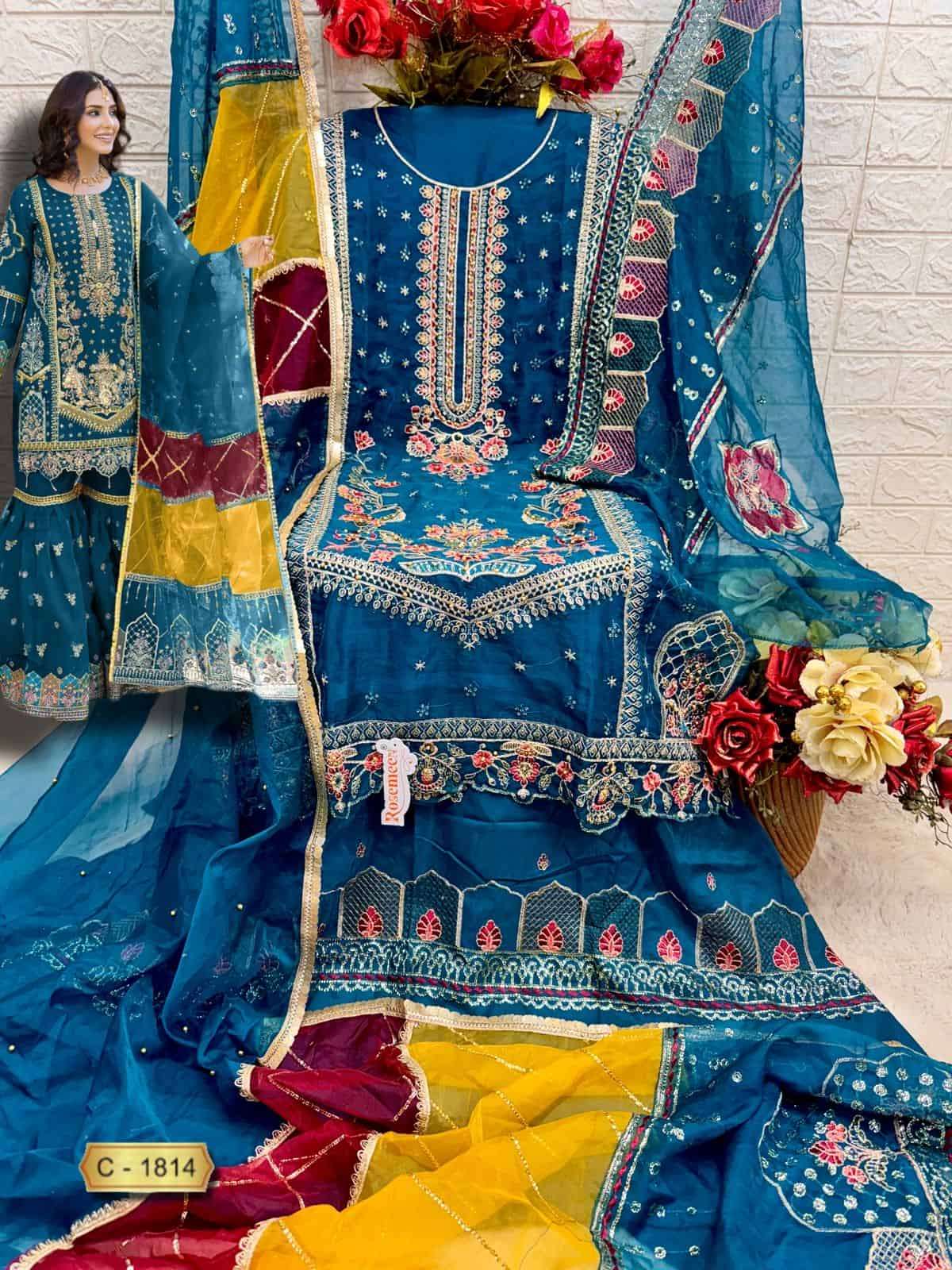 Fepic C 1814 Colors Pakistani Festive Wear Style Designer Suit Wholesalers view 4