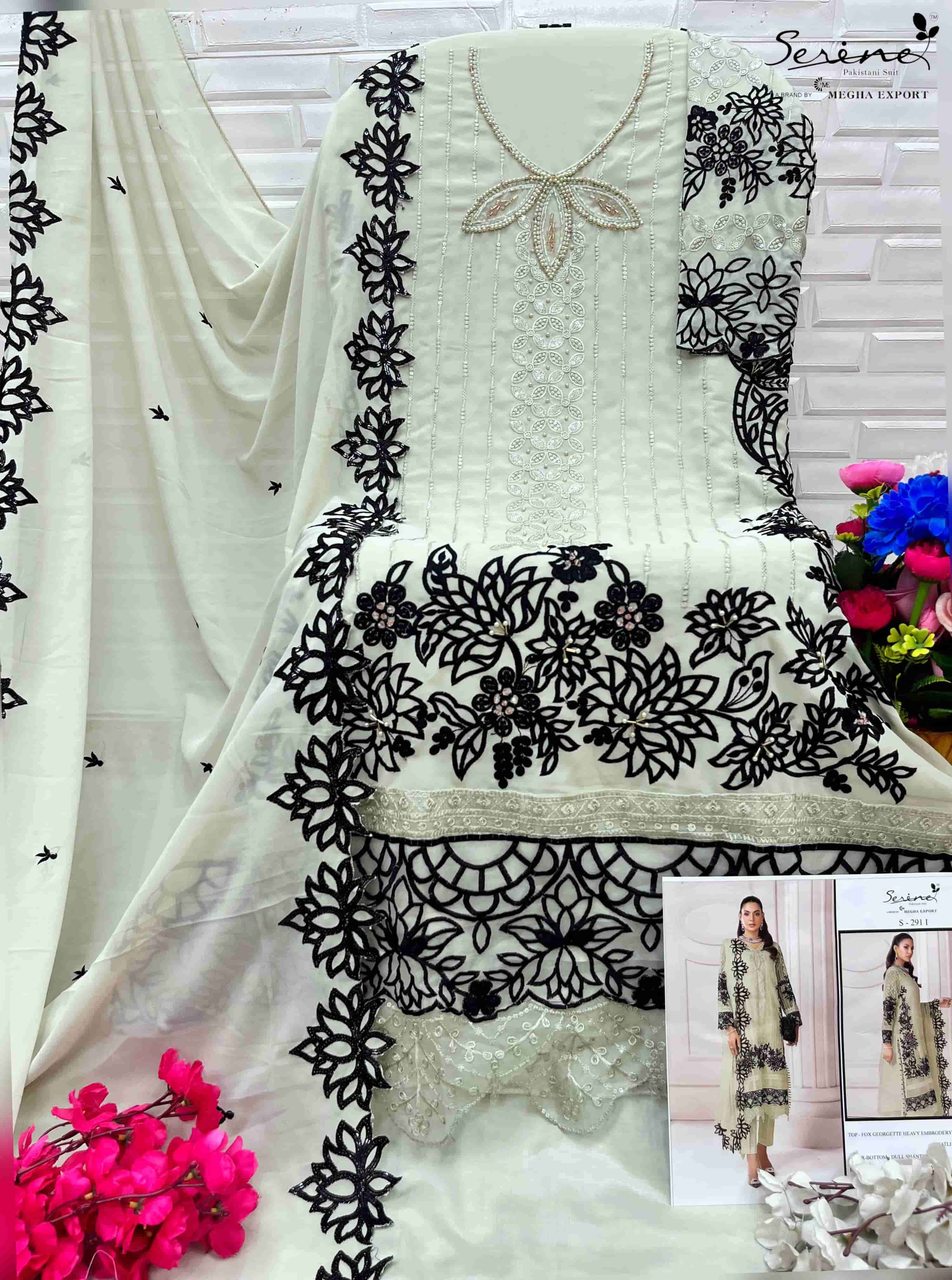 Megha Export S 291 Colors Pakistani Style Designer Georgette Suit Wholesalers view 8