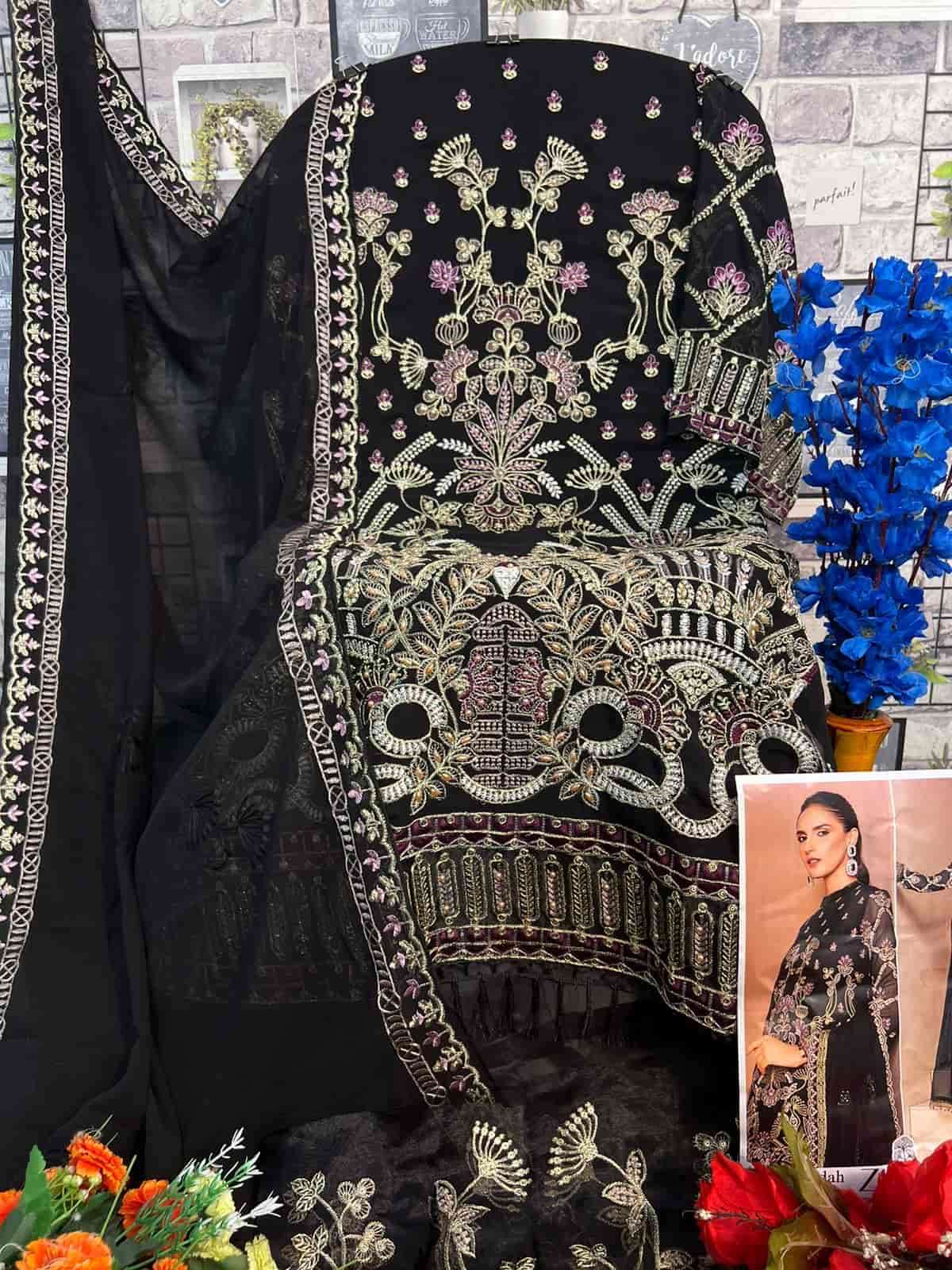 Zaha 10238 Festive Wear Style Designer Embroidered Salwar Suit Exporter view 2