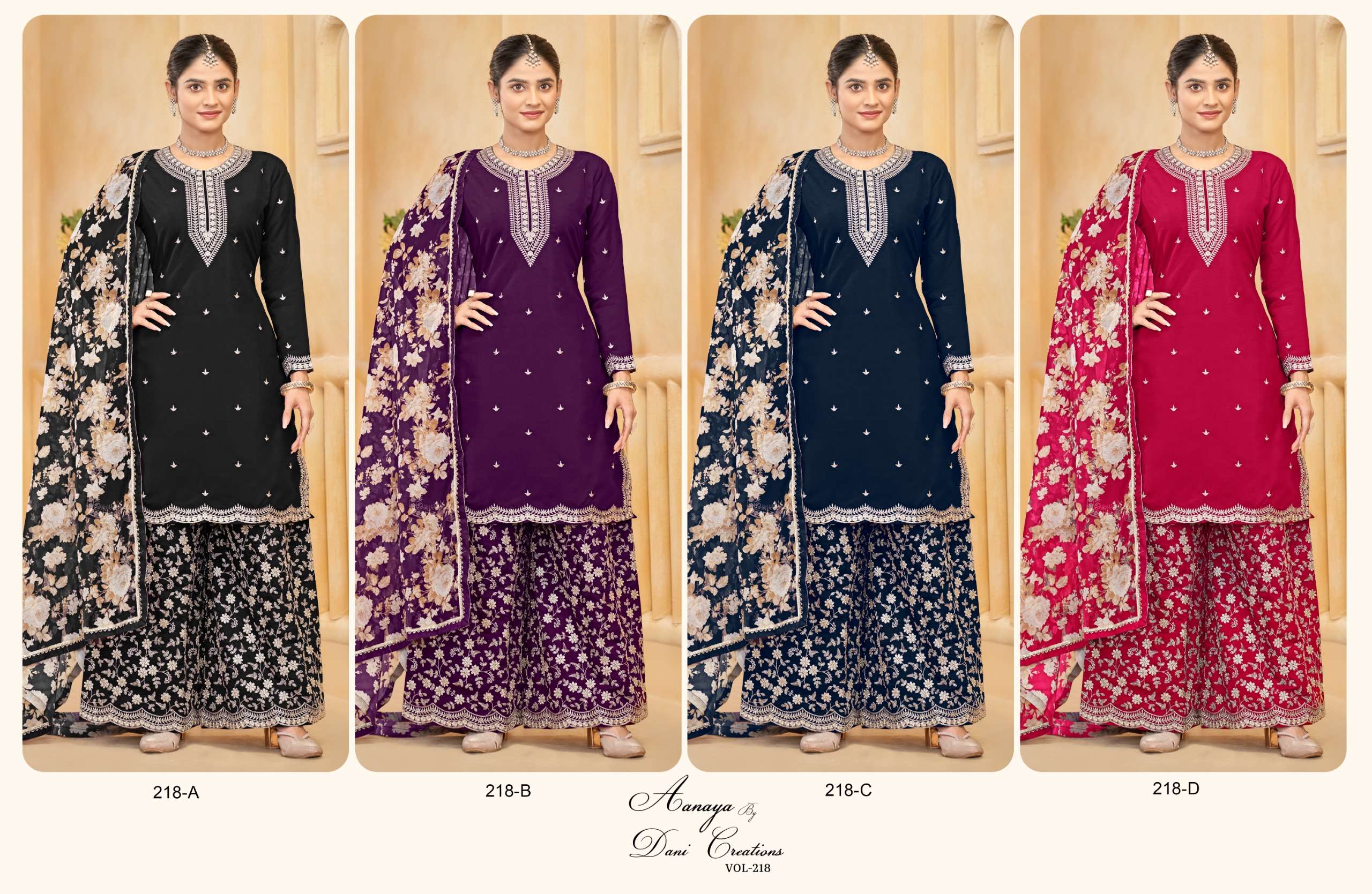 Aanaya Vol 218 Exclusive Plazzo Styl Suit Price view 9