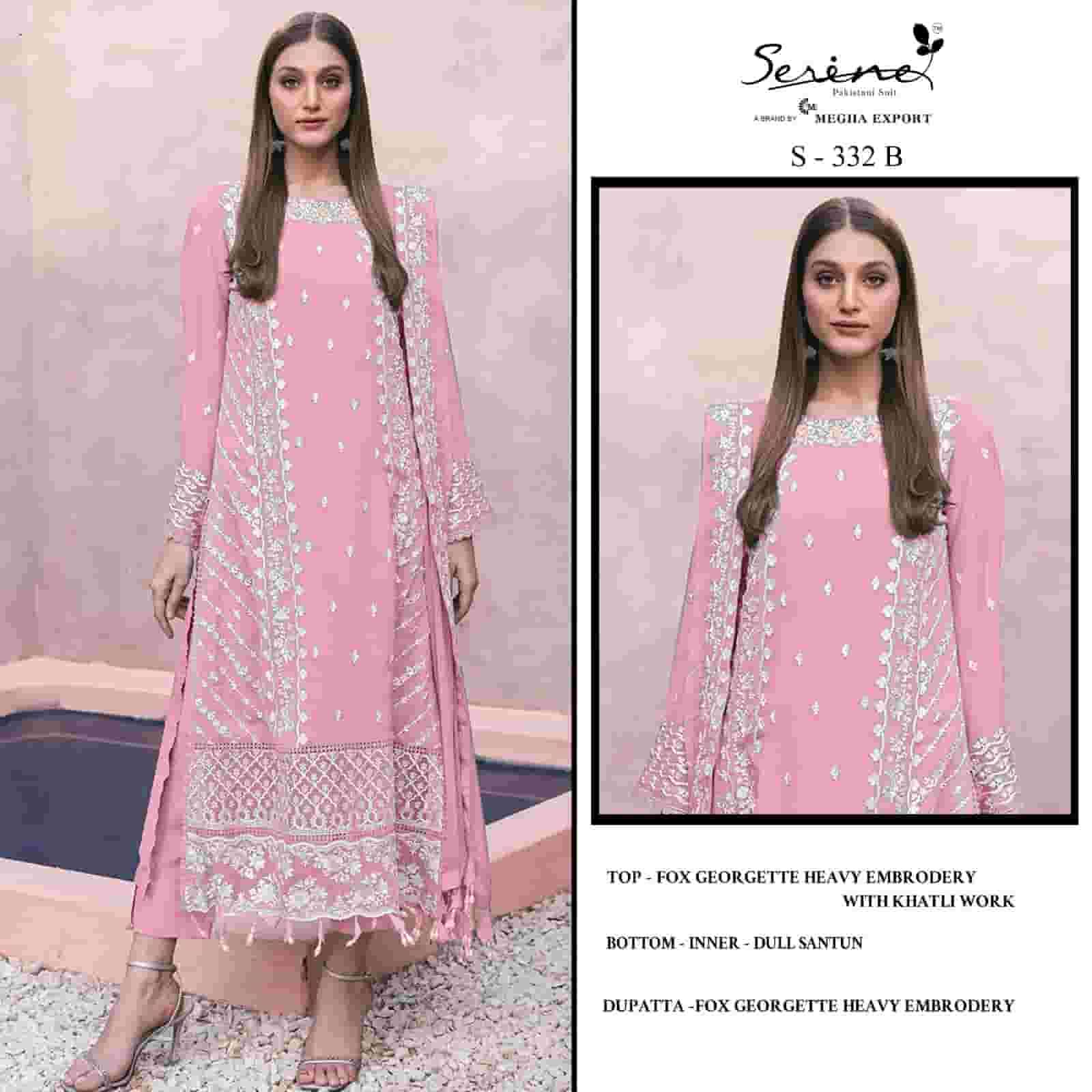 Megha Export S 332 Colors Pakistani Style Designer Georgette Suit Wholesalers view 2