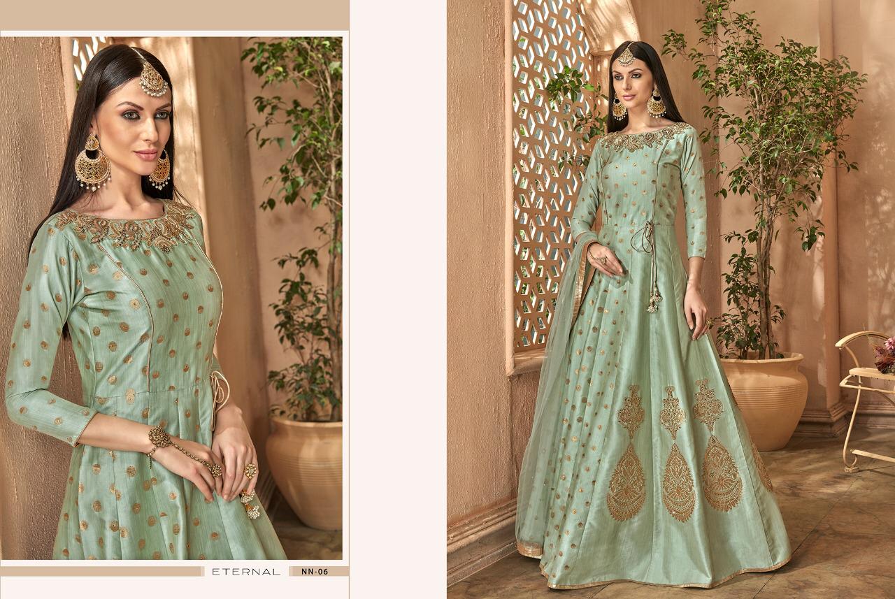 Stf nazraana wedding collection party wear gown catalogue india view 8