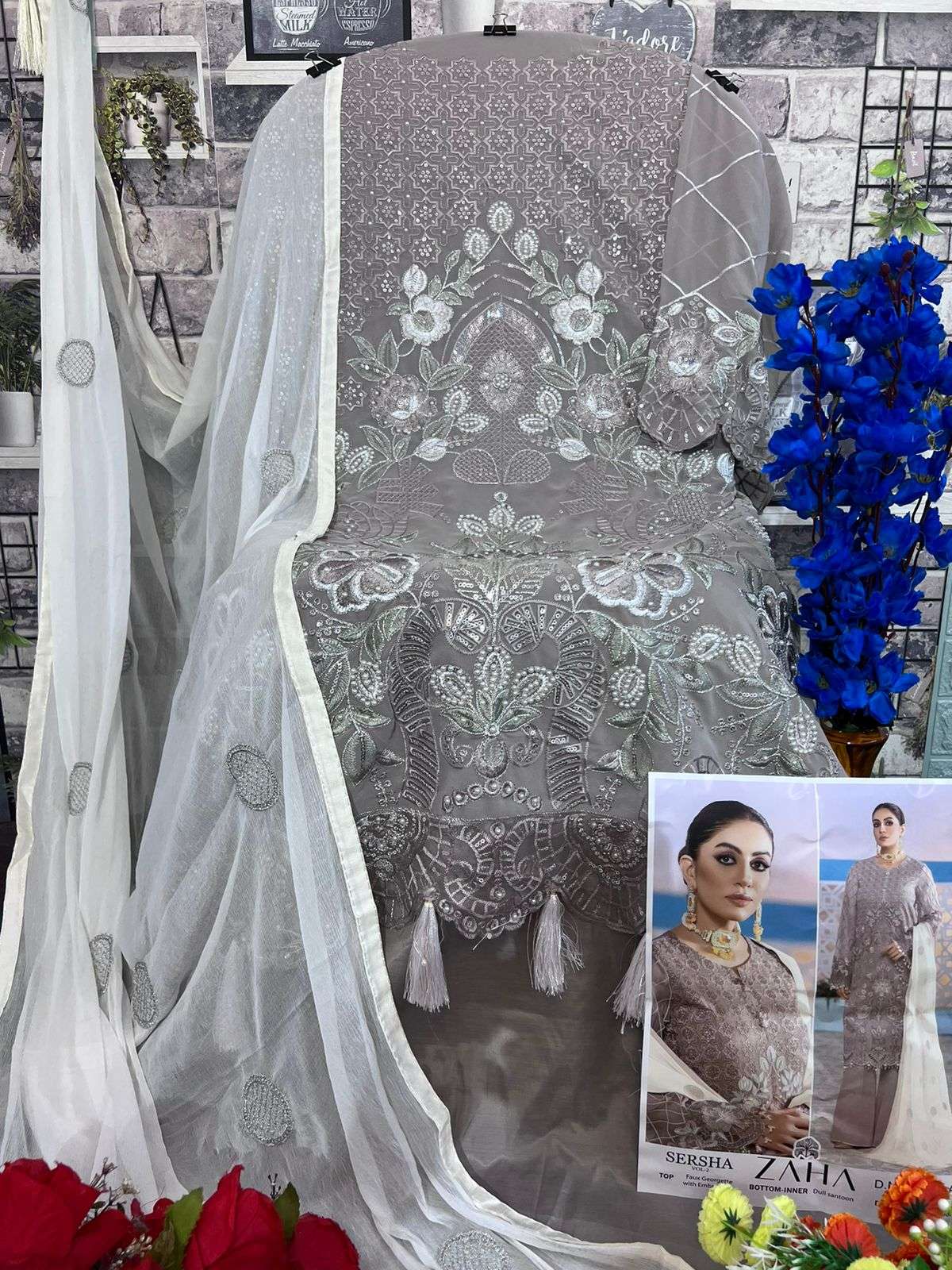 Zaha Sersha Vol 2 Fancy Pakistani Suit view 12