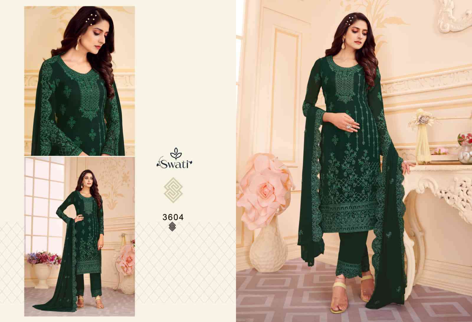 Swagat Swati 3601 To 3607 Designer Straight Suit New Collection view 8