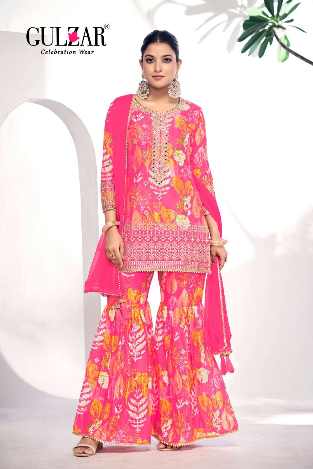 Gulzar Monisha 2101 To 2104 Designer Sharara Dress Wedding Collection view 8