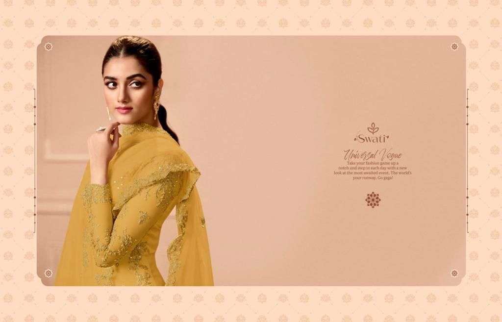 Swagat Swati 3501 To 3506 Designer Work Party Wear Suit New Designs view 9